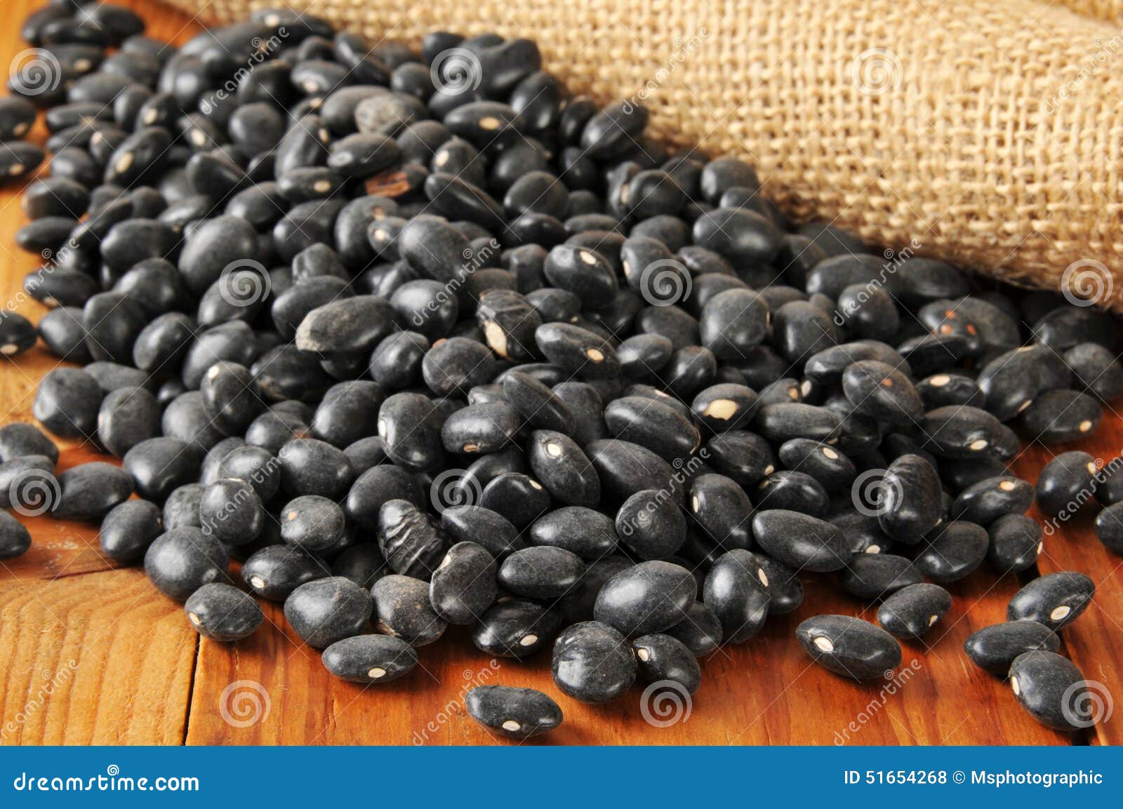 Black turtle beans stock photo. Image of fiber, burlap 51654268