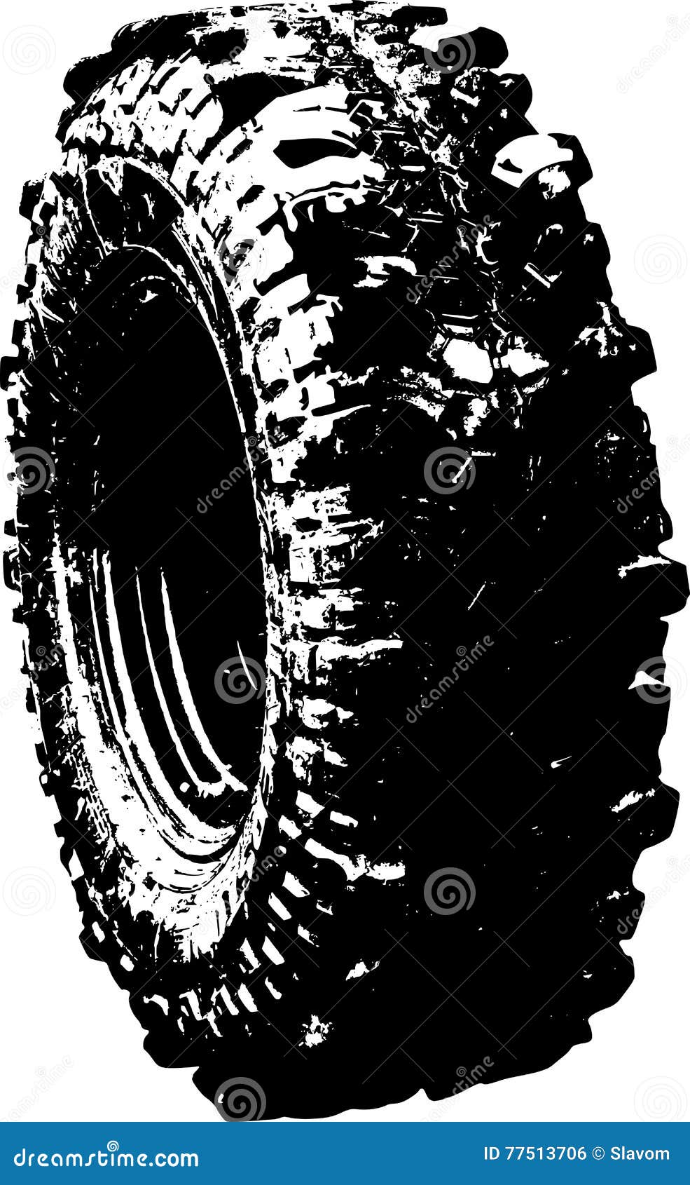 black tyre offroad 