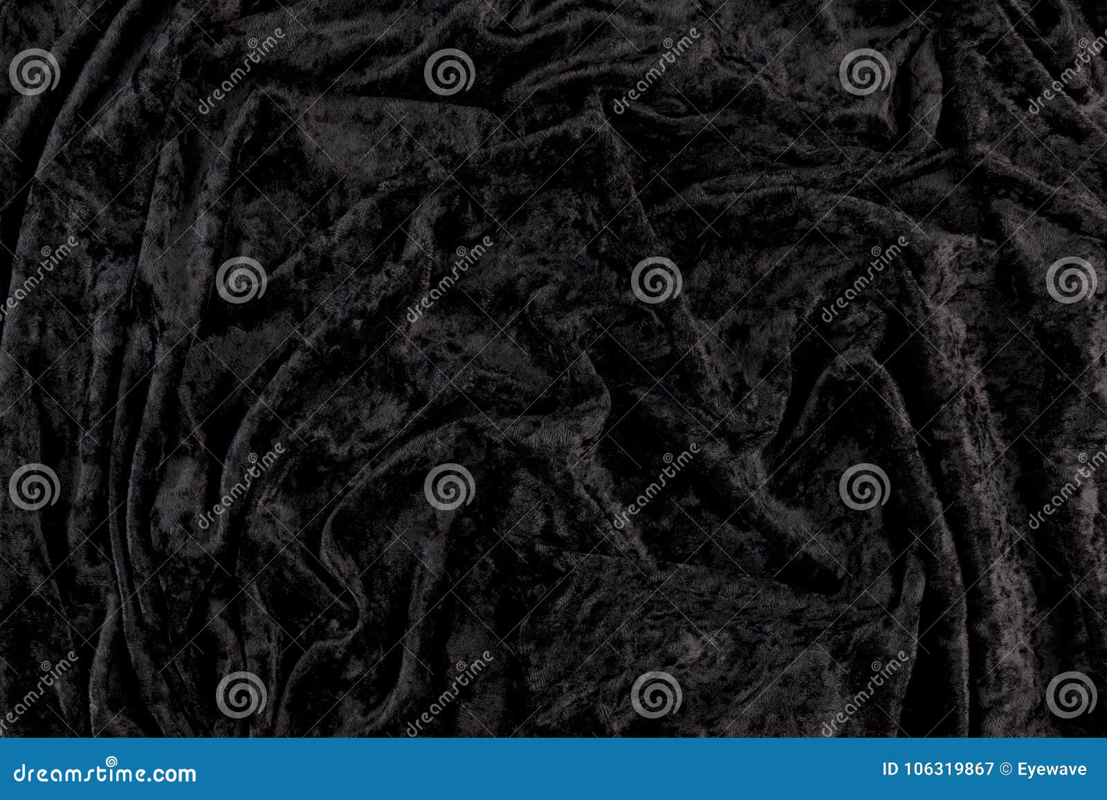 Black Velvet Cloth Background with Wrinkles Stock Image - Image of cloth,  background: 106319867