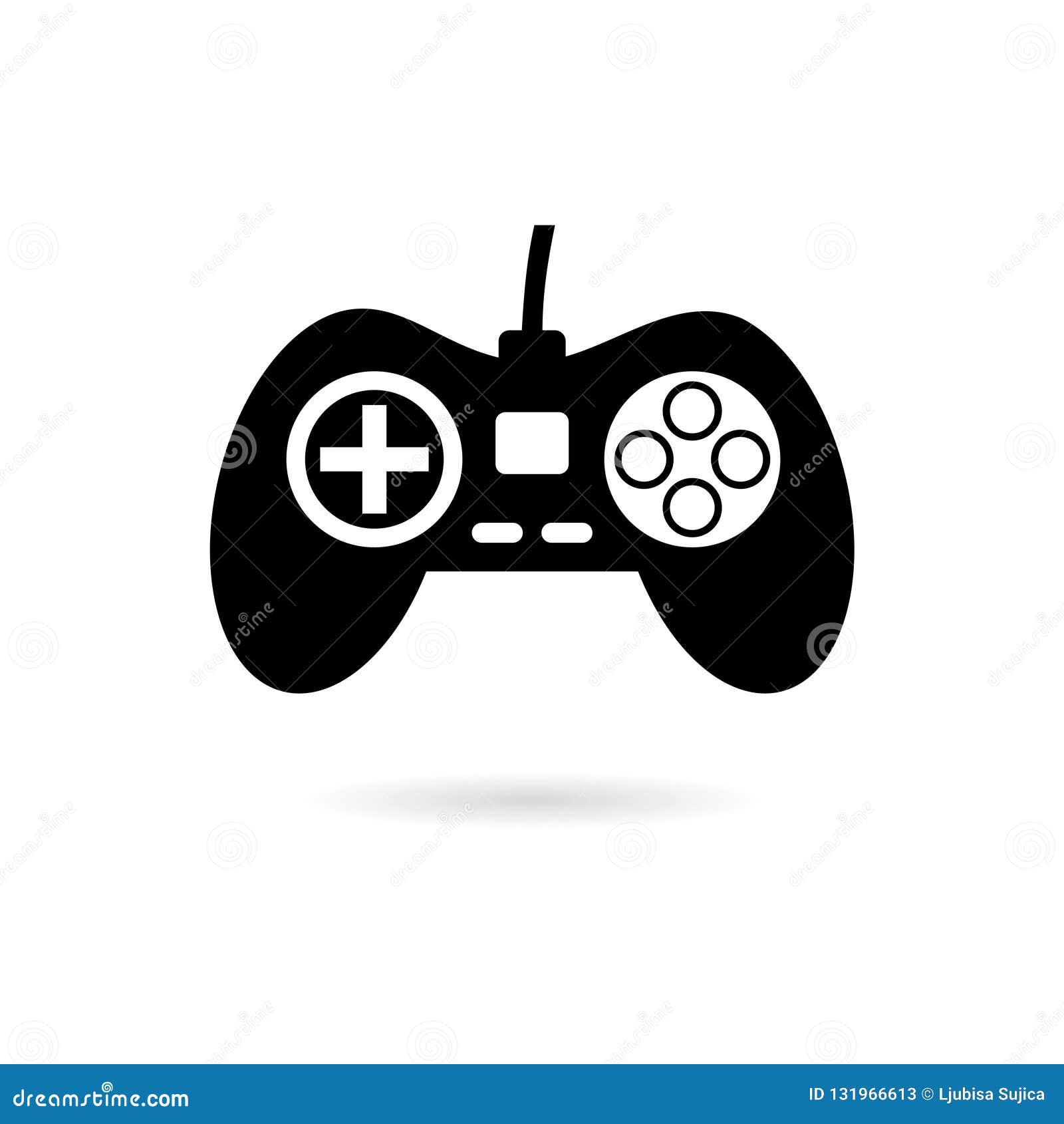 Joystick game controller logo design template Vector Image