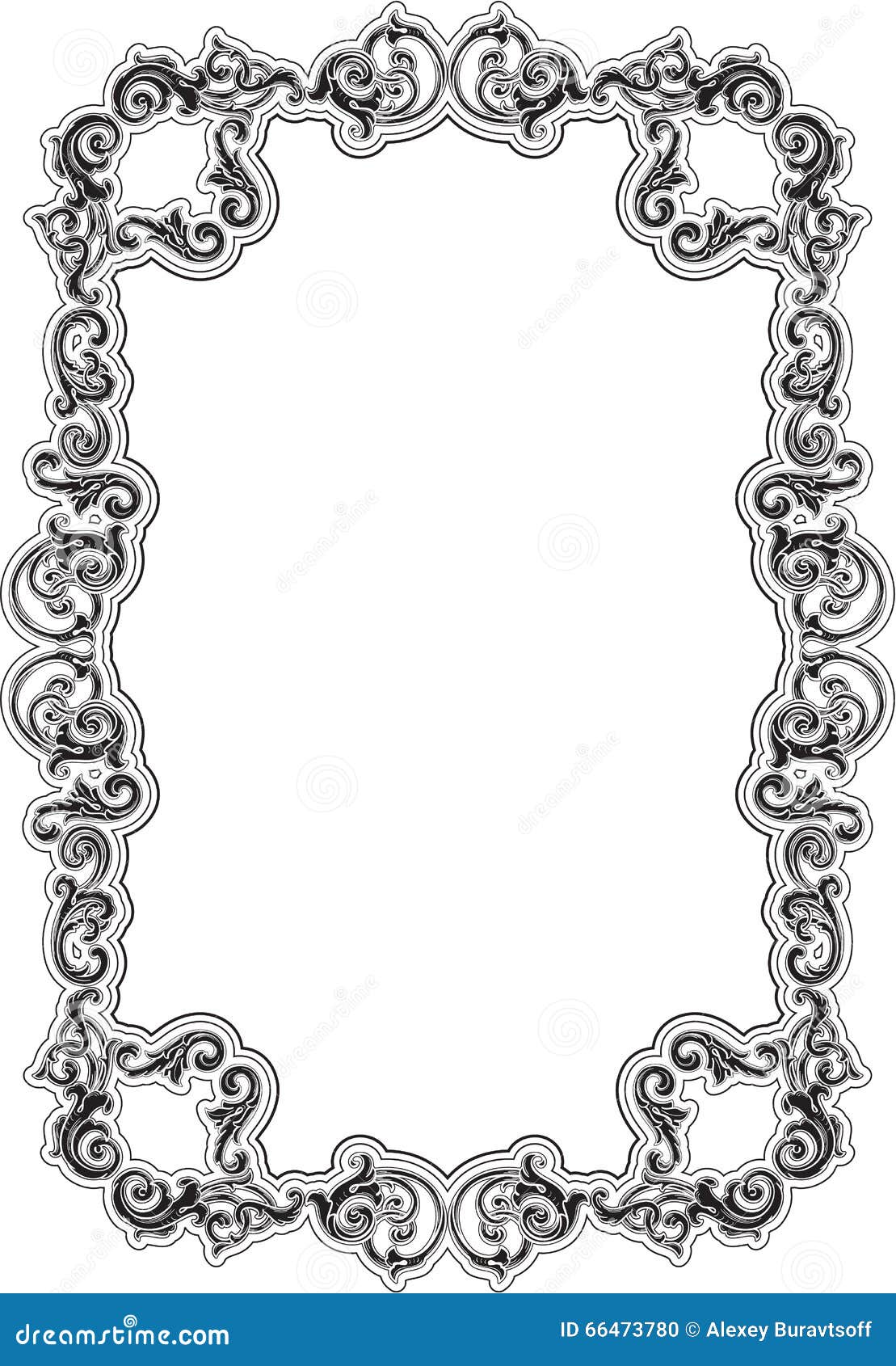 Vintage Acanthus Leaf Vector Illustration | CartoonDealer.com #66473976