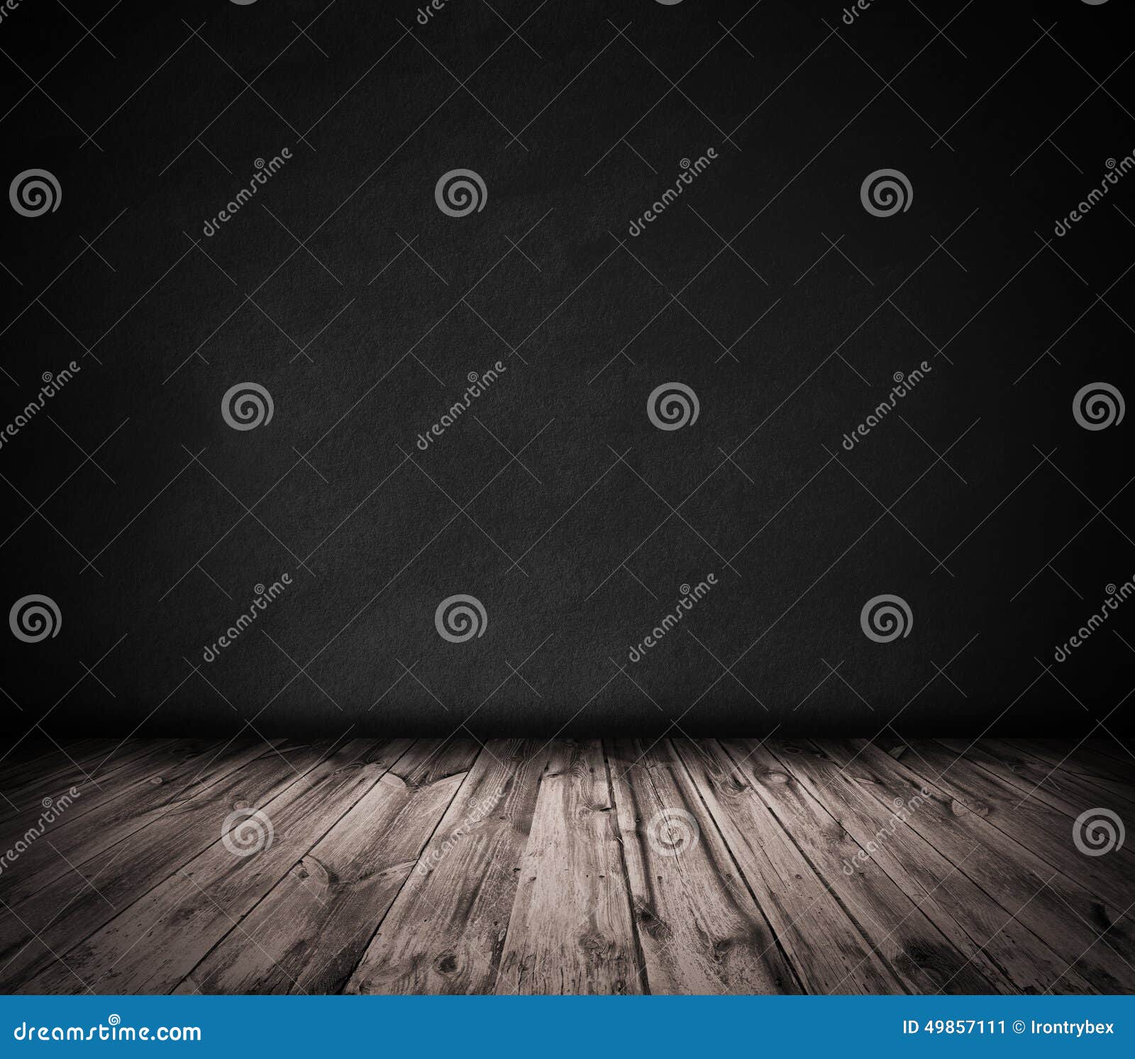 Black Wall and Wooden Floor Interior Stock Image Image of parquet