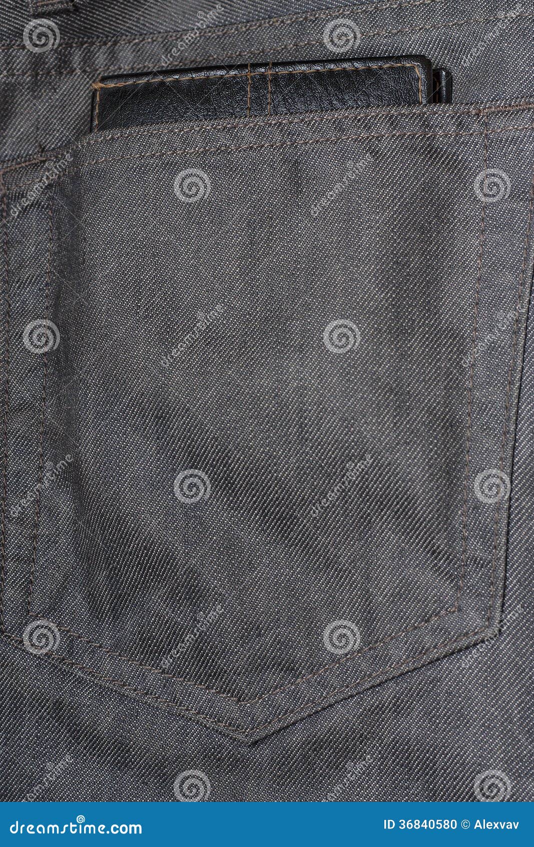 Black Wallet in the Back Pocket of Jeans Stock Photo - Image of trendy ...