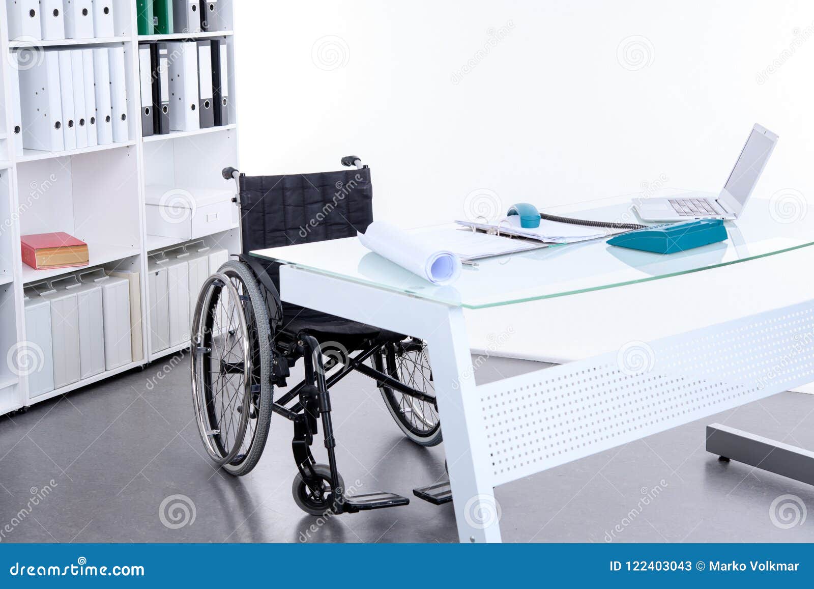 Black Wheelchair in the Office Stock Image Image of company, caucasian 122403043