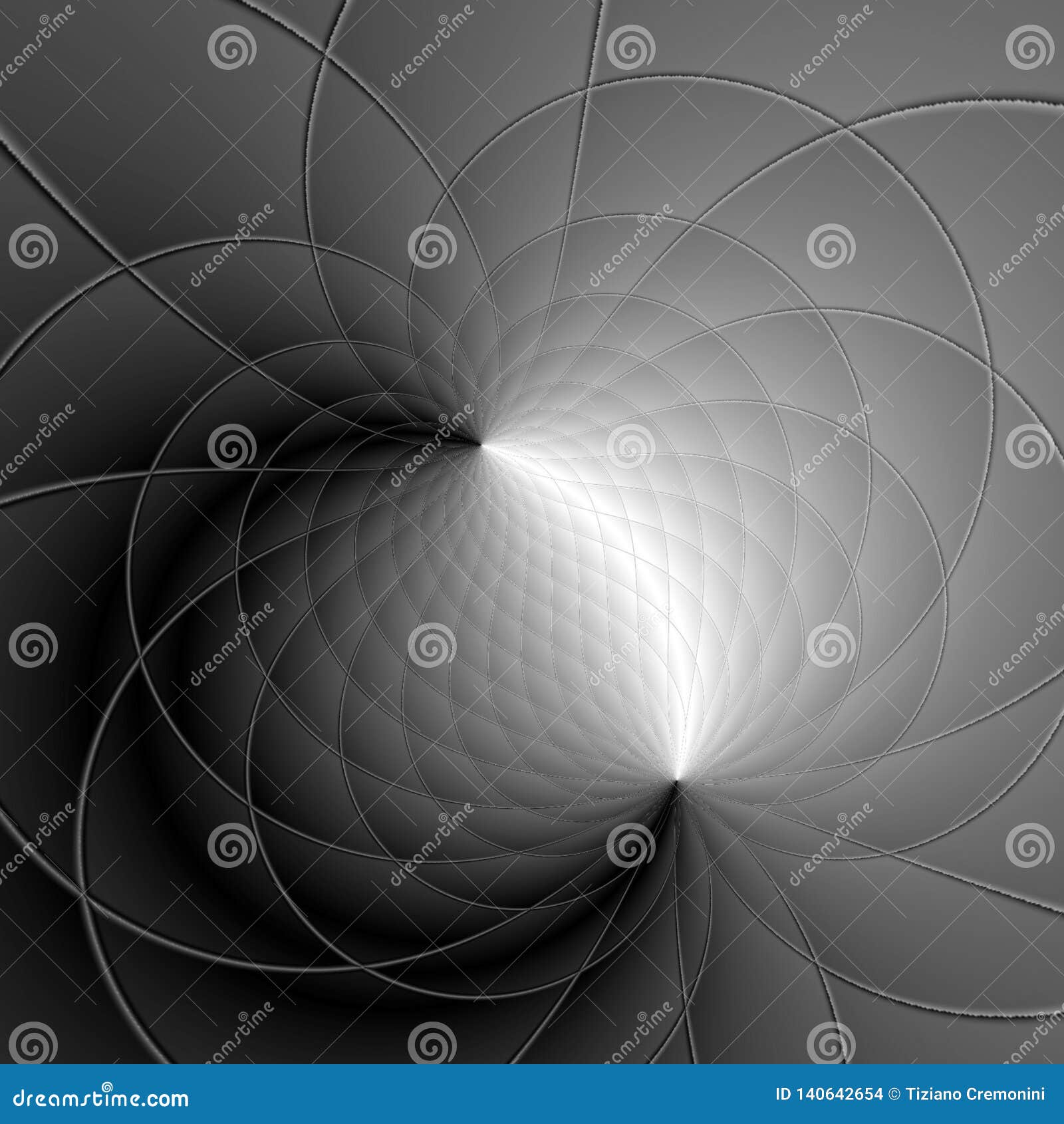 Black and White Abstract Background, Digital Illustration Stock Photo Image of kaleidoscope