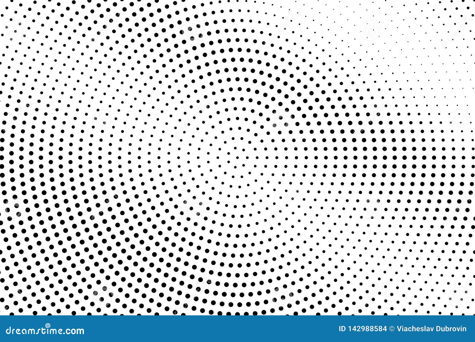 Black and White Abstract Halftone Vector Background. Diagonal Gradient