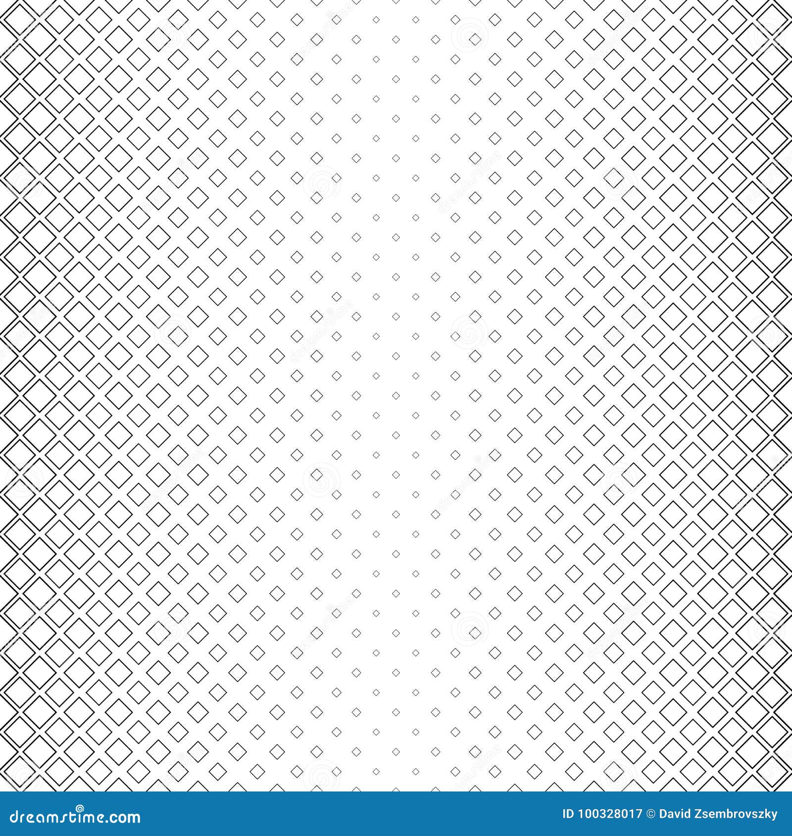Black and White Square Pattern Background Monochrome Vector Graphic from Diagonal Squares