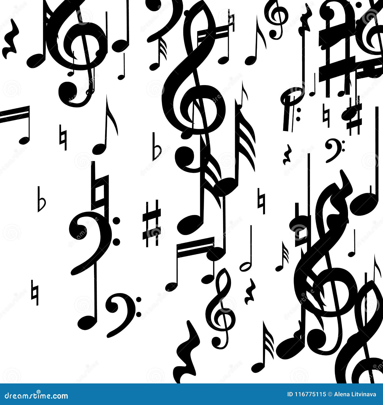 Black and white background stock vector. Illustration of music - 116775115