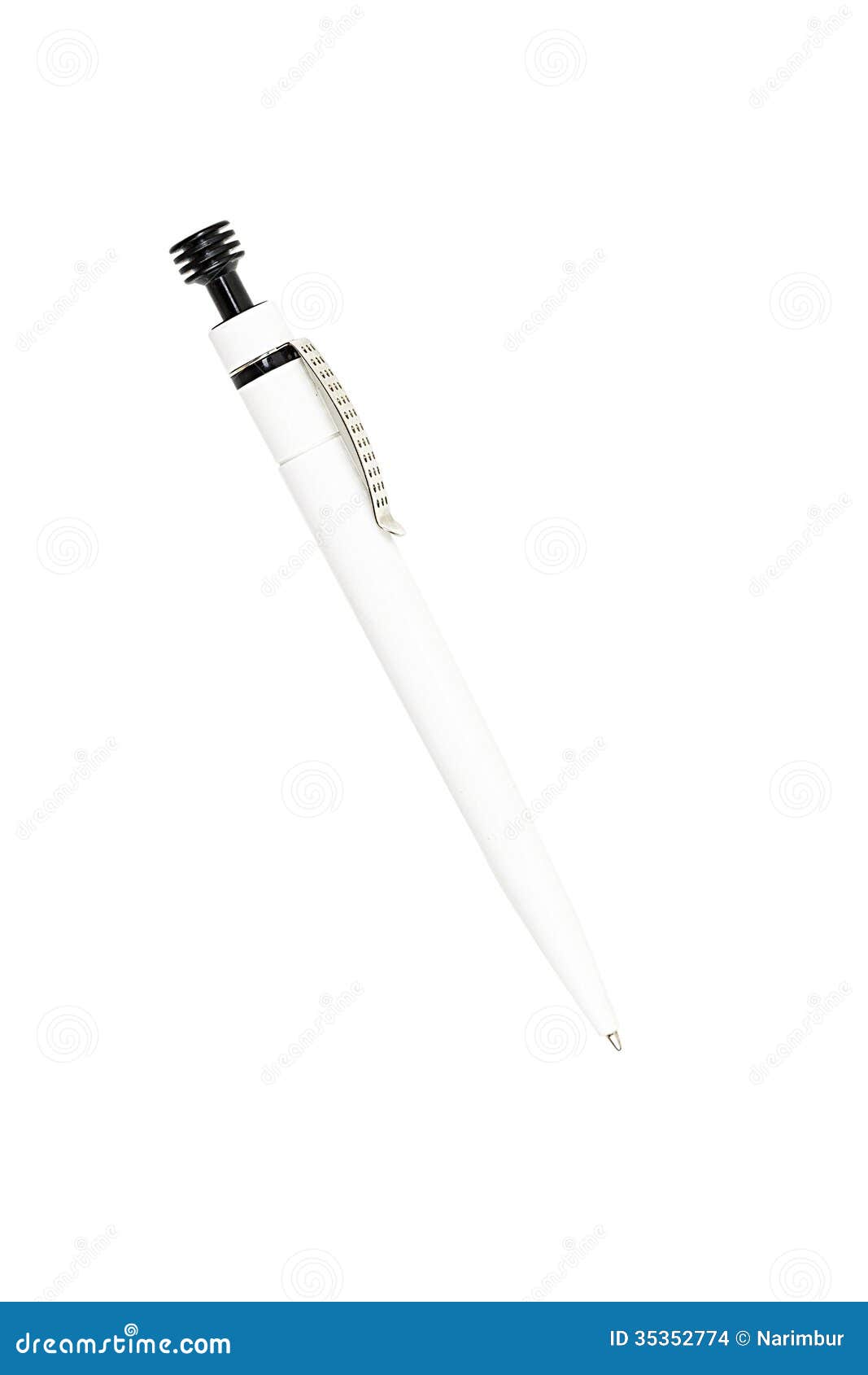 Black and white ball pen stock photo. Image of college 35352774