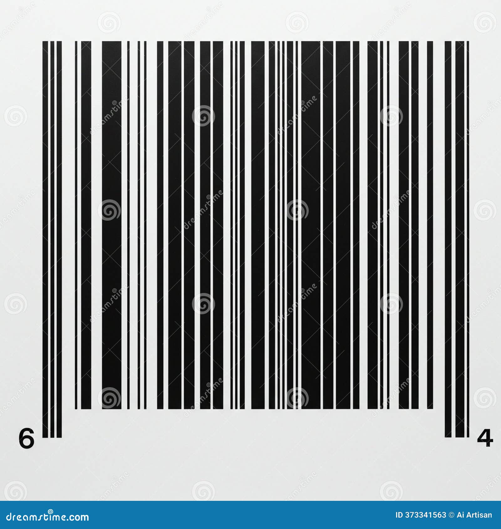 Black and White Barcode Consisting of Vertical Lines of Varying Thicknesses  on a White Stock Illustration - Illustration of vertical, tracking:  373341563, image size:1600x1690