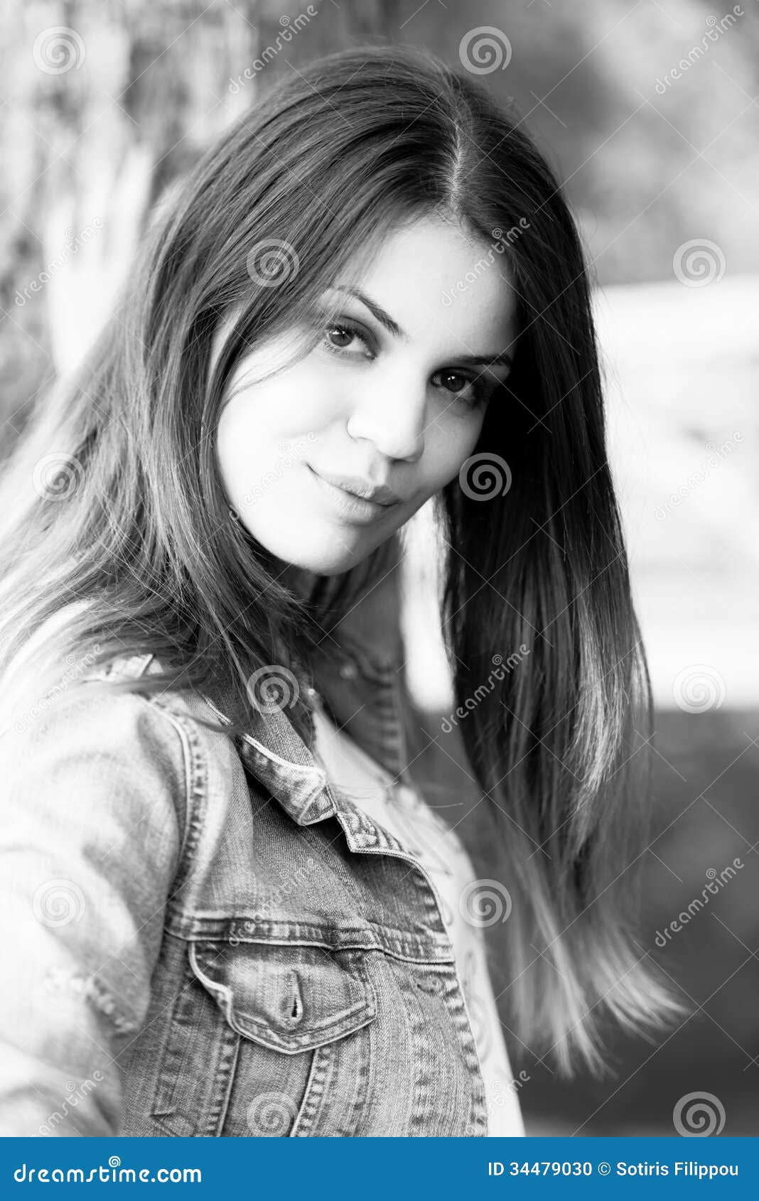 Black and white beauty stock photo. Image of alone, facial - 34479030