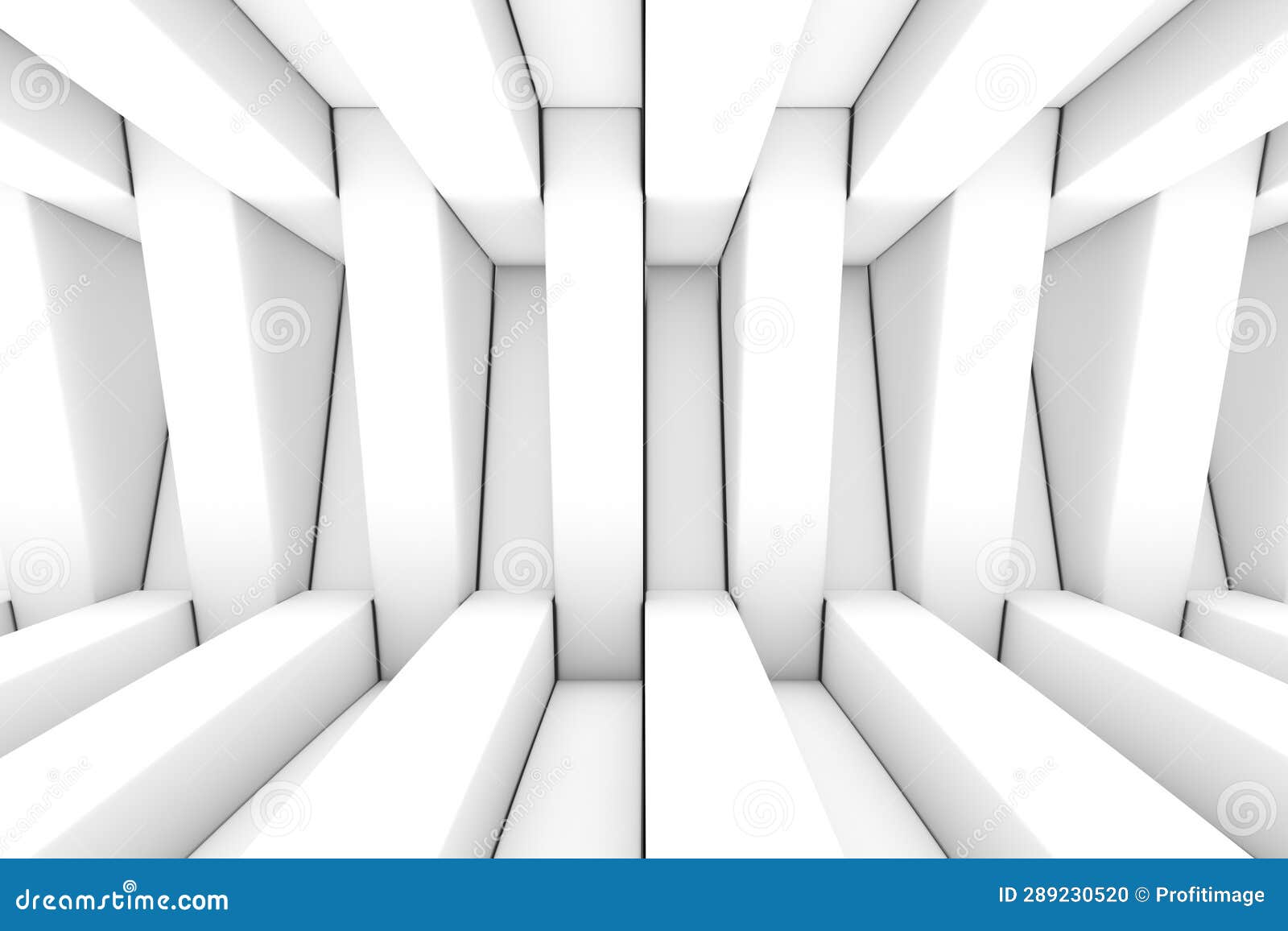 Black and White Boxes Triangles Abstract Background 3D Stock