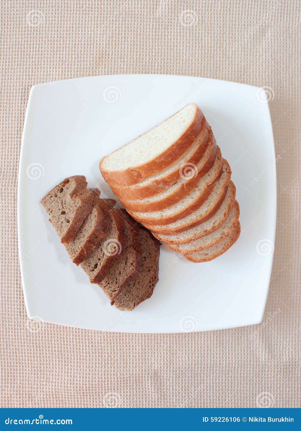 Black and white bread stock photo. Image of bread, black 59226106