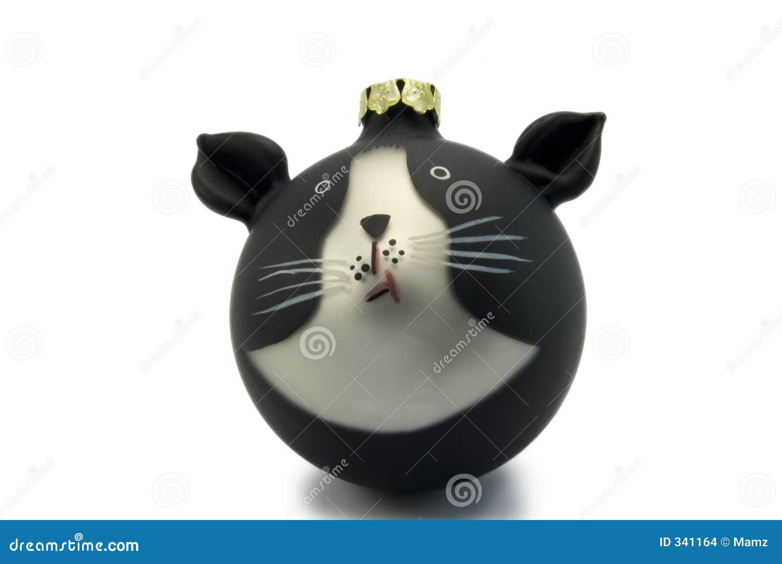 Download Black & white cat ornament stock illustration Illustration of xmas