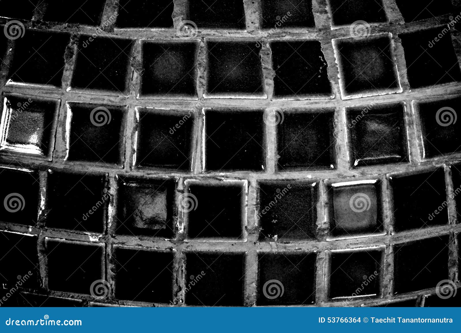 Black and White Ceramic Tiles Stock Photo - Image of color, detail