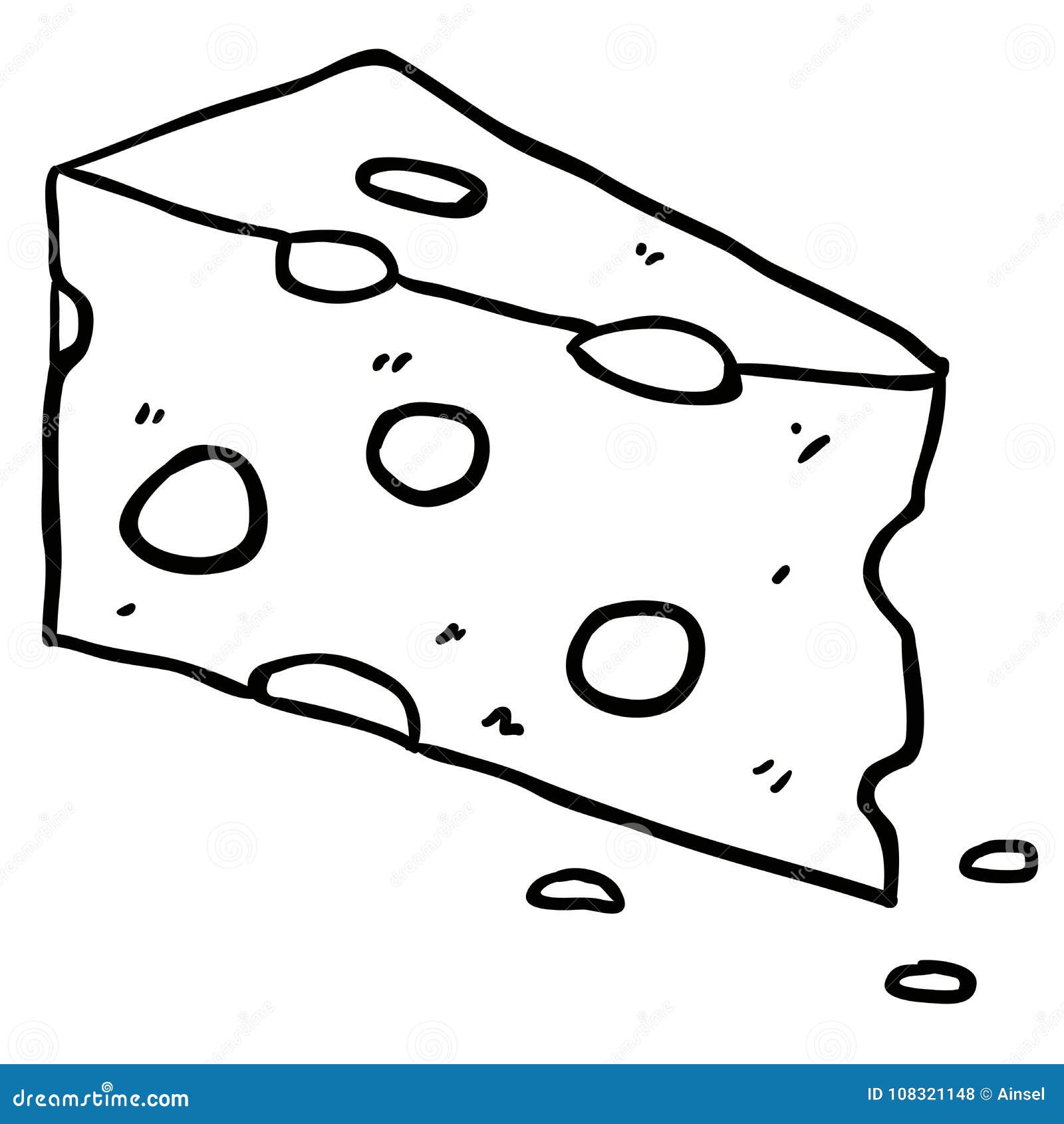 cheese clipart black and white