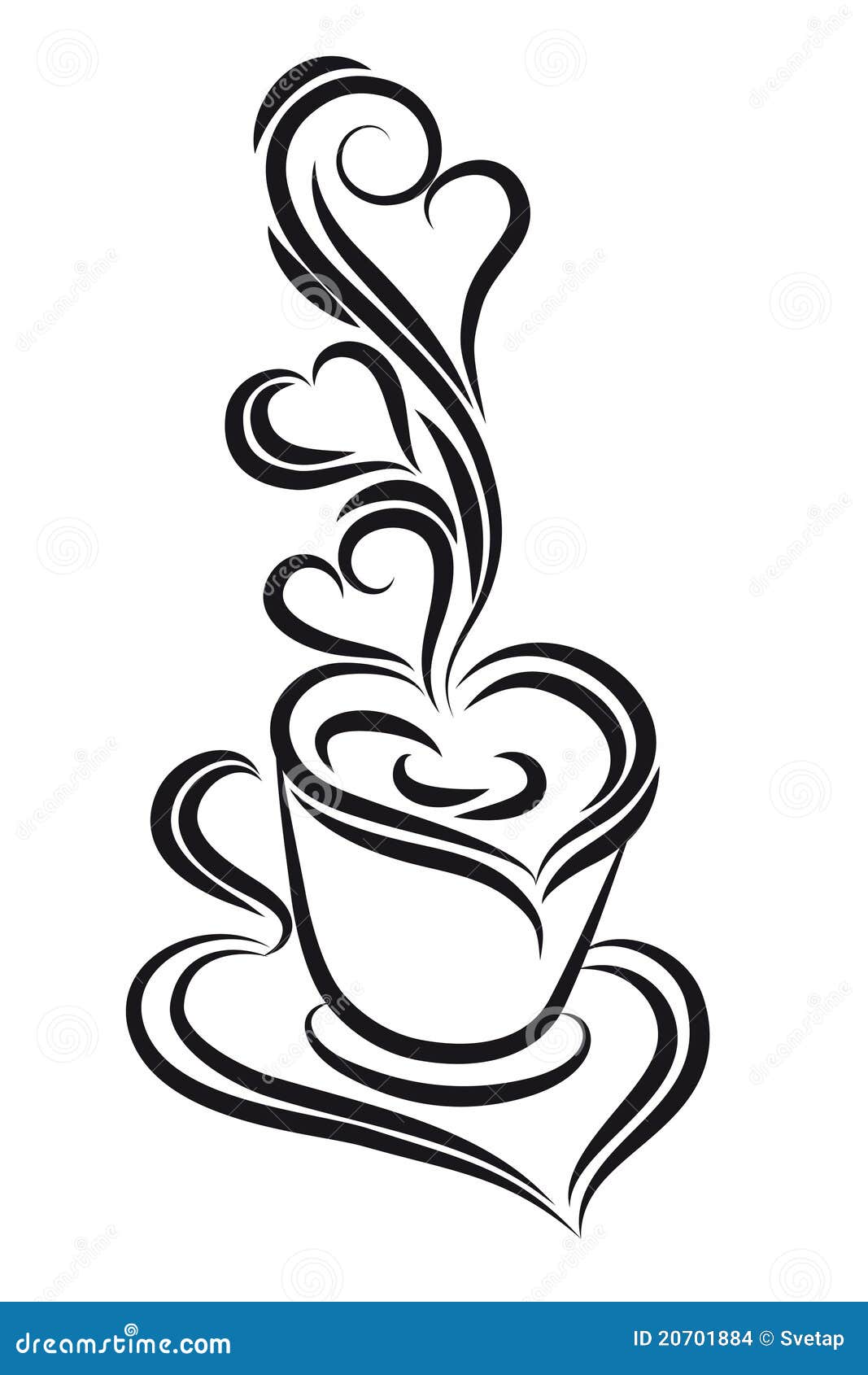 Download Black And White Coffee Cup . Stock Vector - Illustration ...