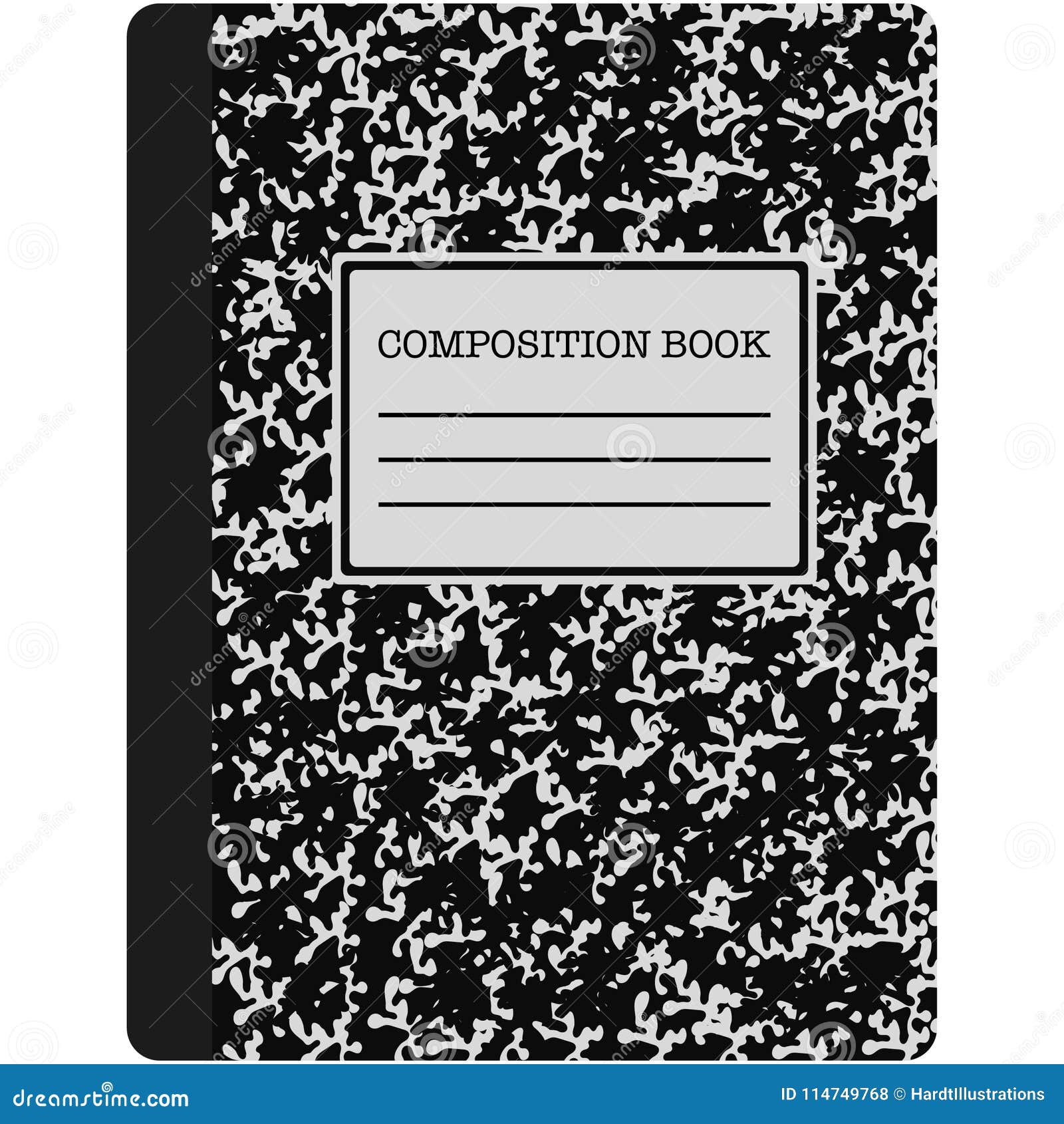 black and white composition book 