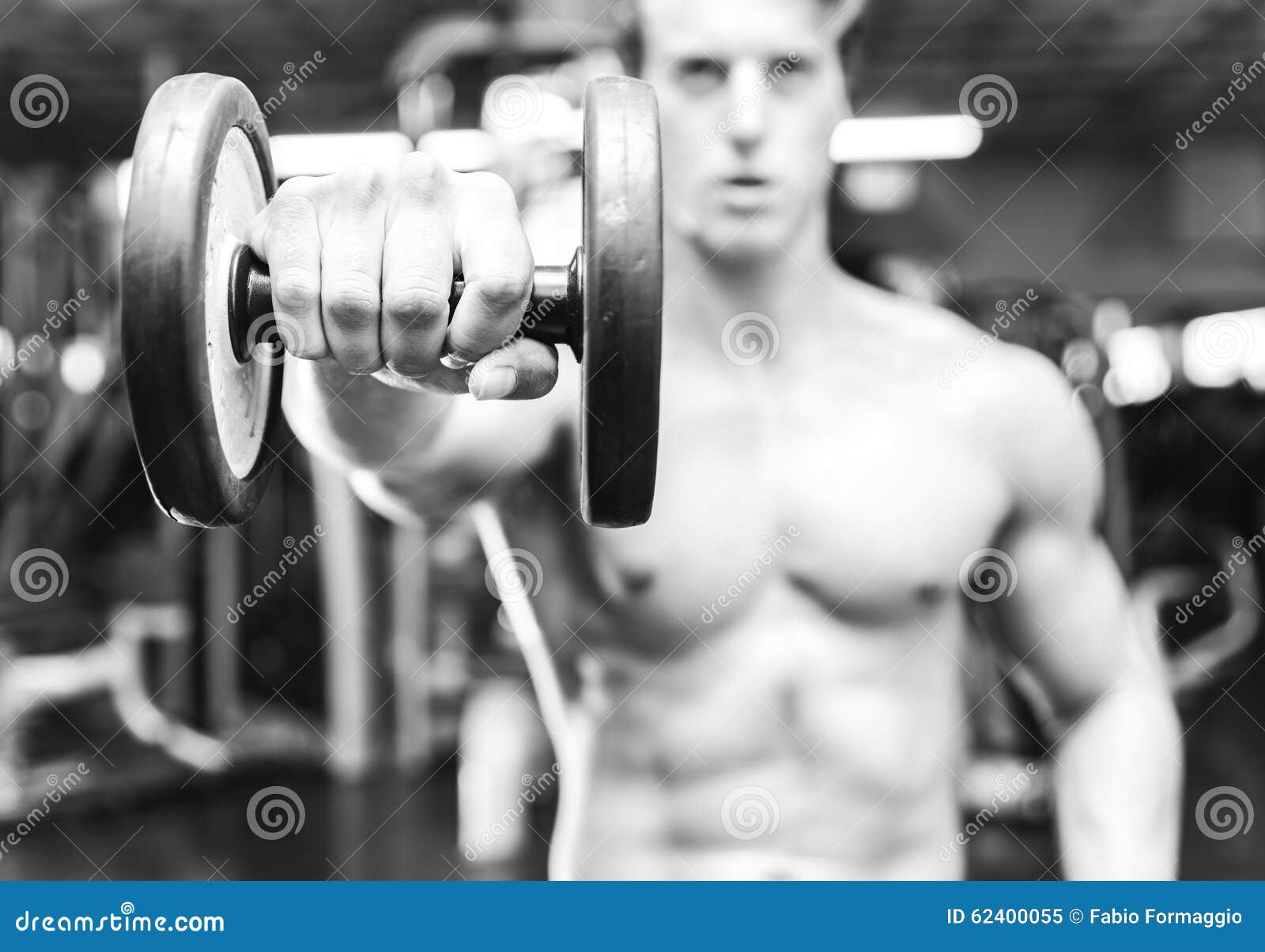Black and White Concept about Gym Stock Image - Image of handsome, hand ...