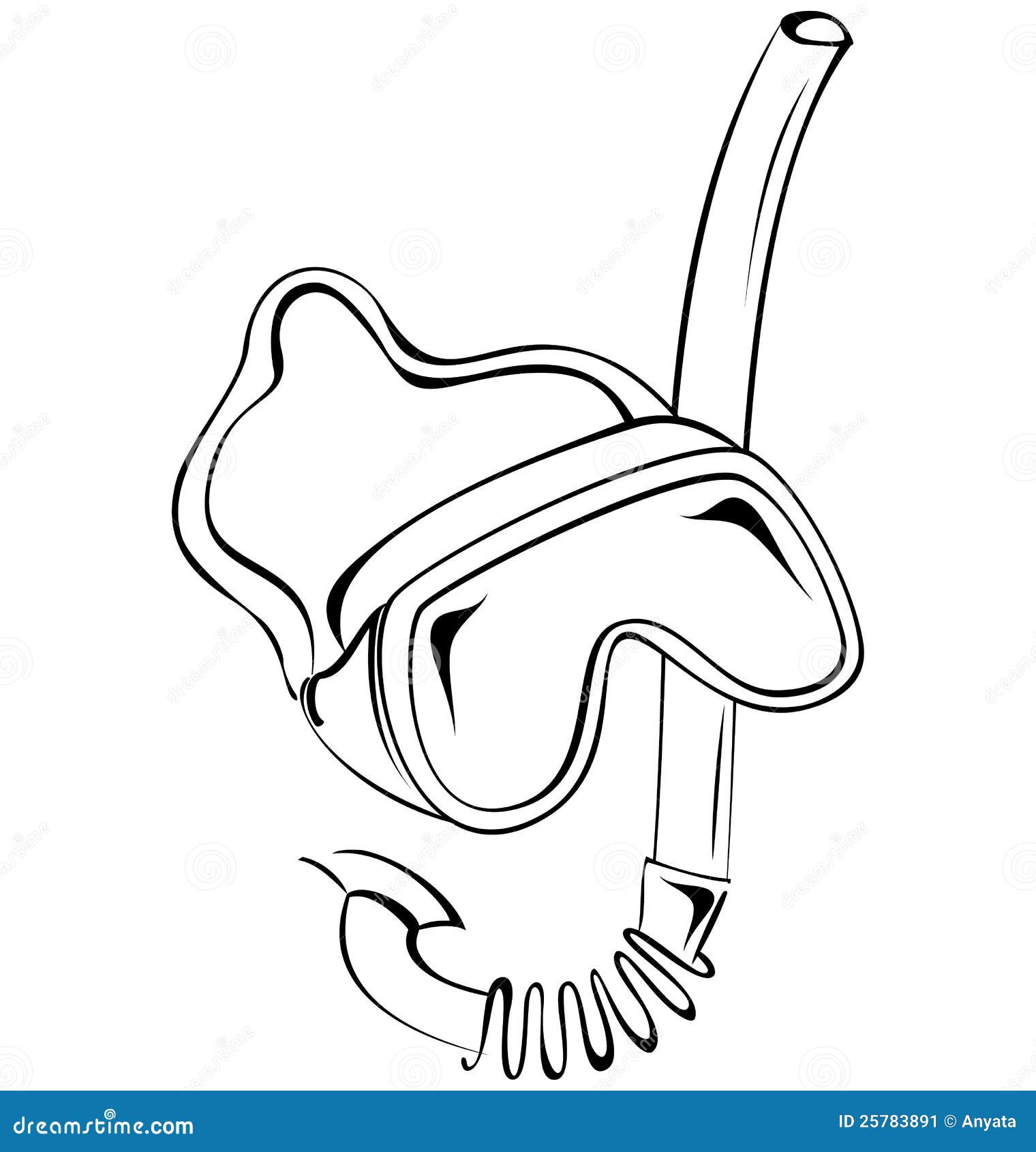 Diving Mask Cartoon Vector 53965829