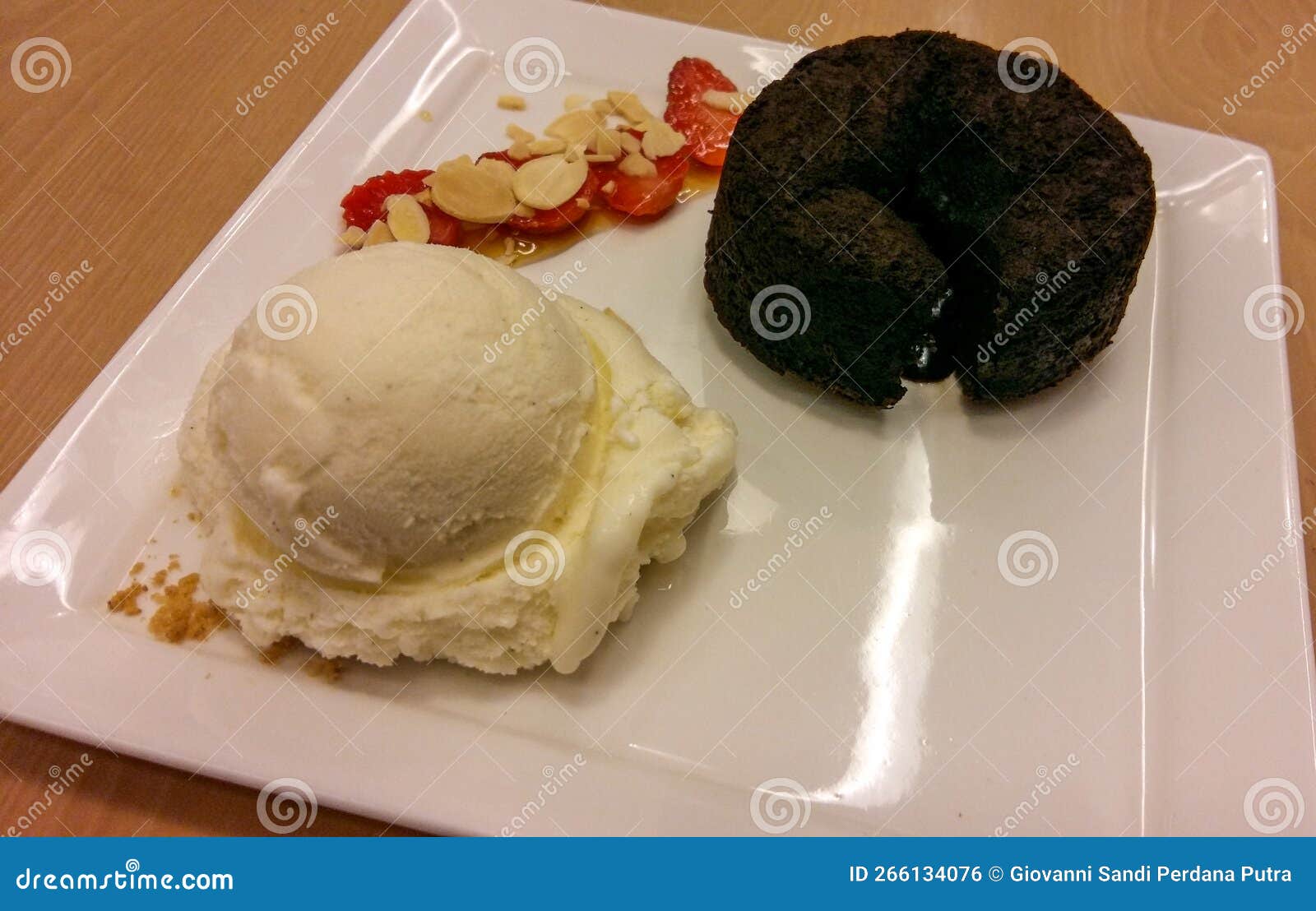 Black and White Dessert stock photo. Image of white 266134076