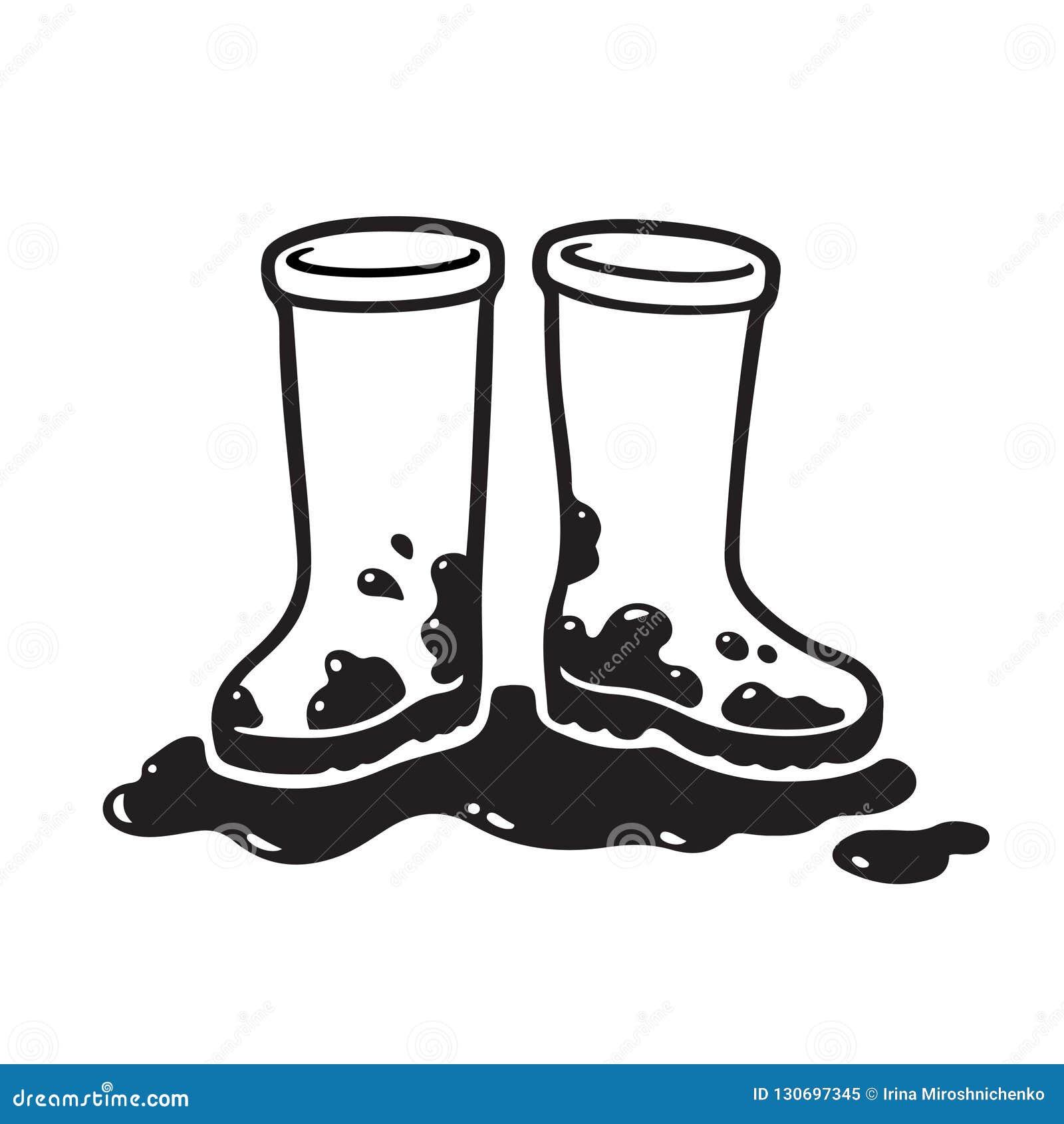 Rubber Boots. Vector Drawing | CartoonDealer.com #87434858