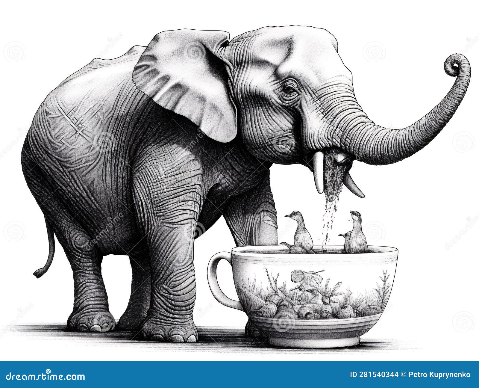 99 Elephant Drinks Stock Illustrations, Vectors & Clipart - Dreamstime