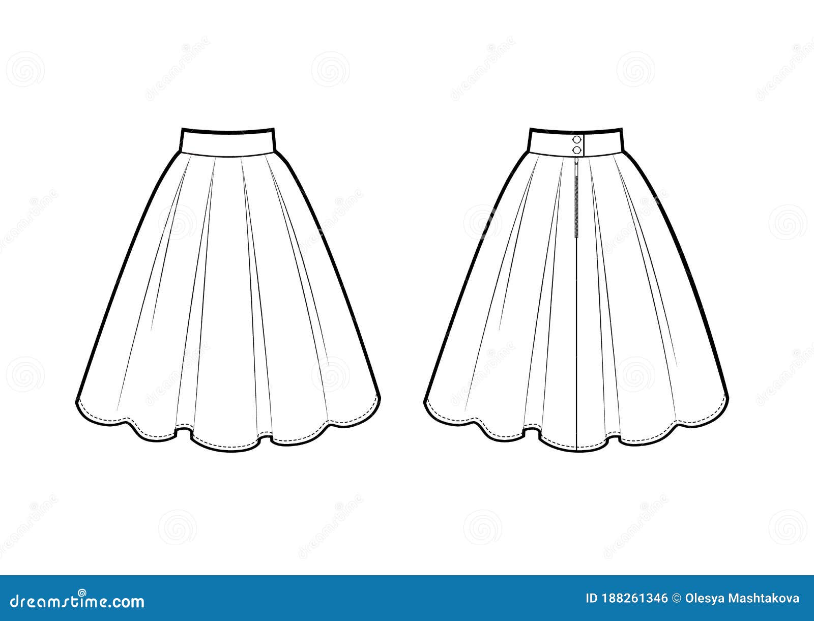 Update 79+ pleated skirt sketch super hot - seven.edu.vn