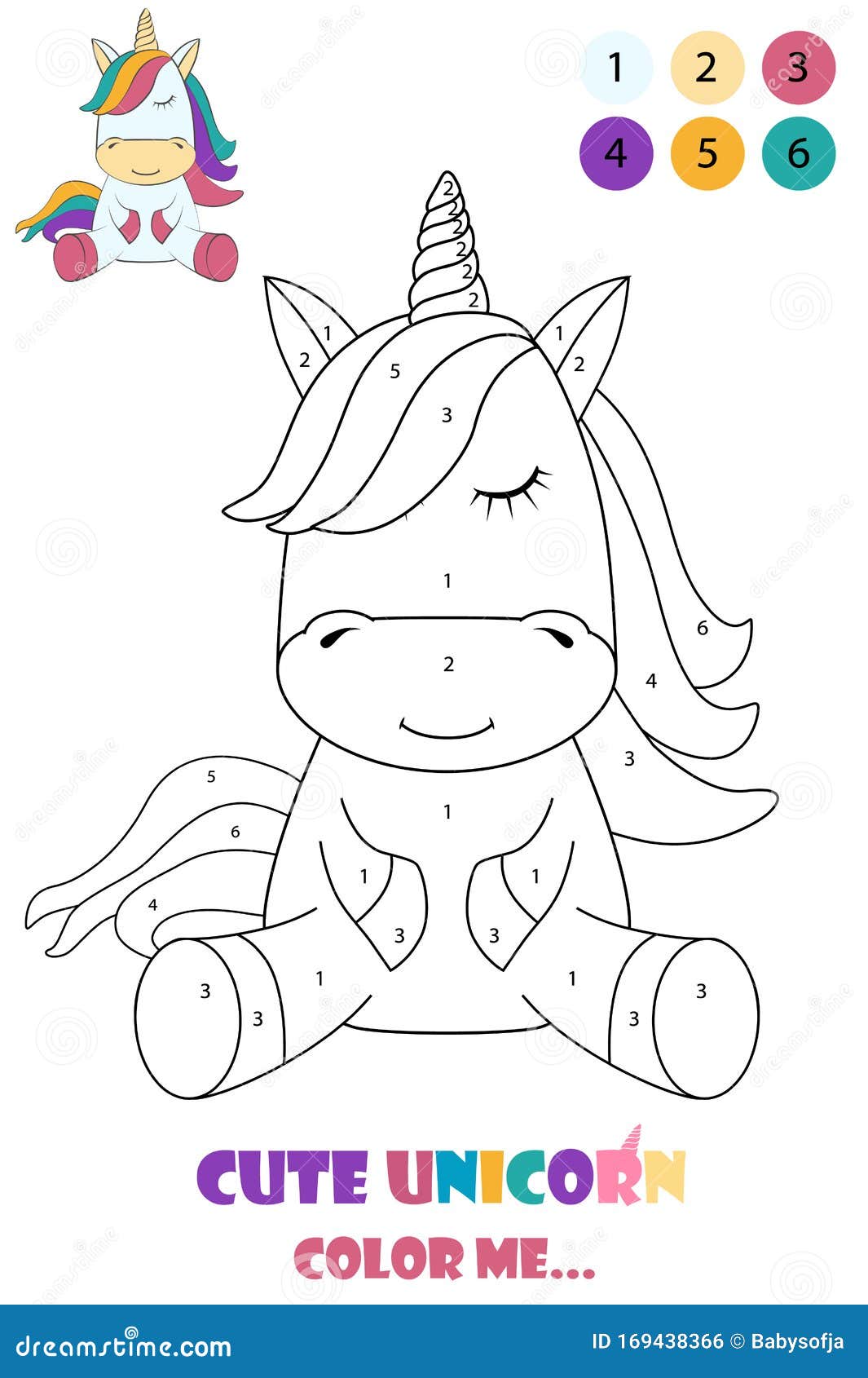 Download Black And White Drawing Of A Unicorn For Coloring Stock Vector Illustration Of Fairytale Rainbow 169438366