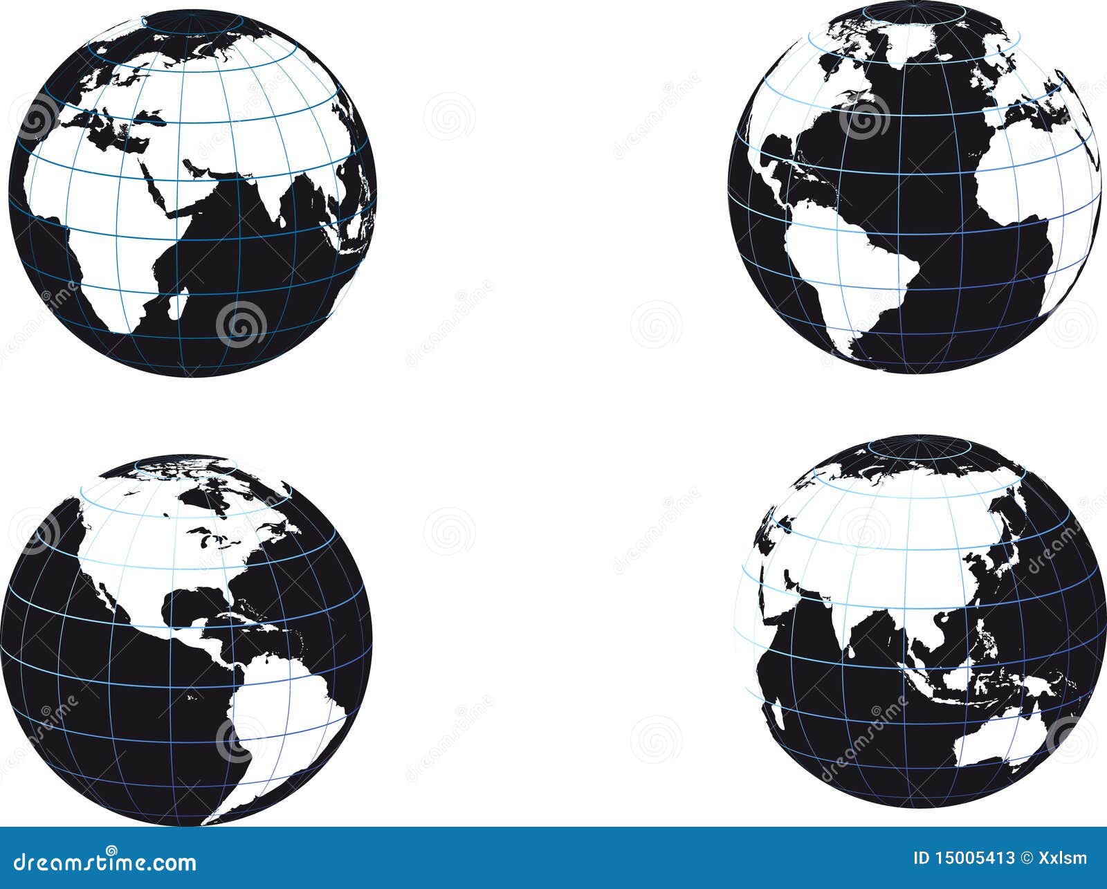 black and white earth globe