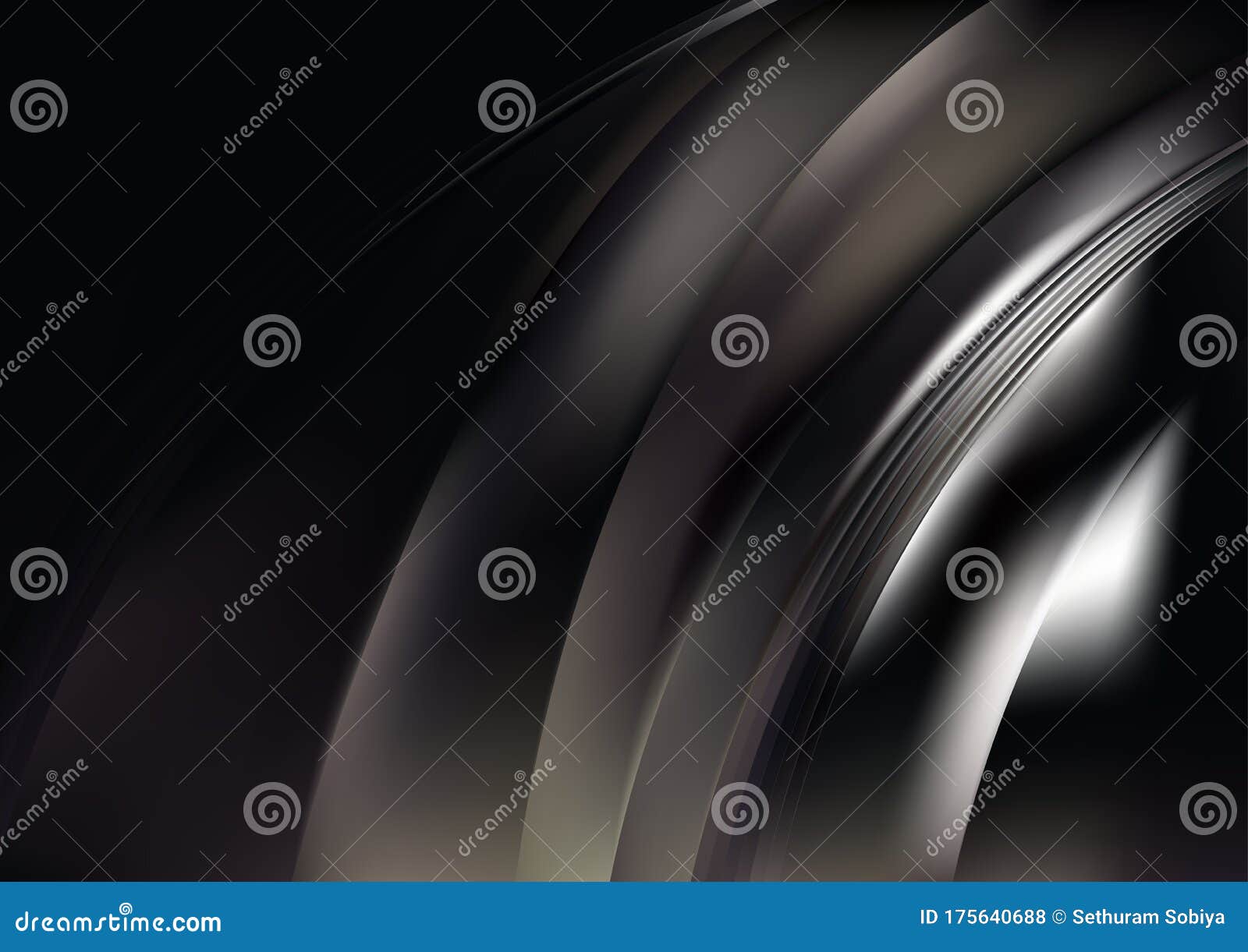 Black Black and White Elegant Background Vector Illustration Design