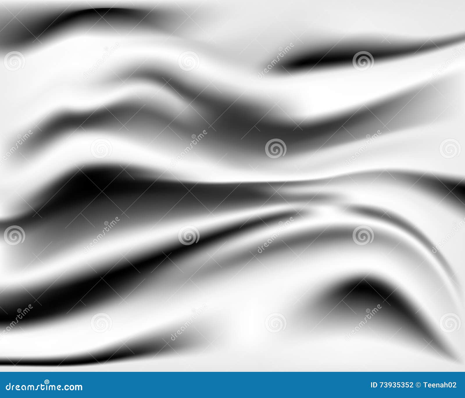 black and white elegant wave satin/silk cloth