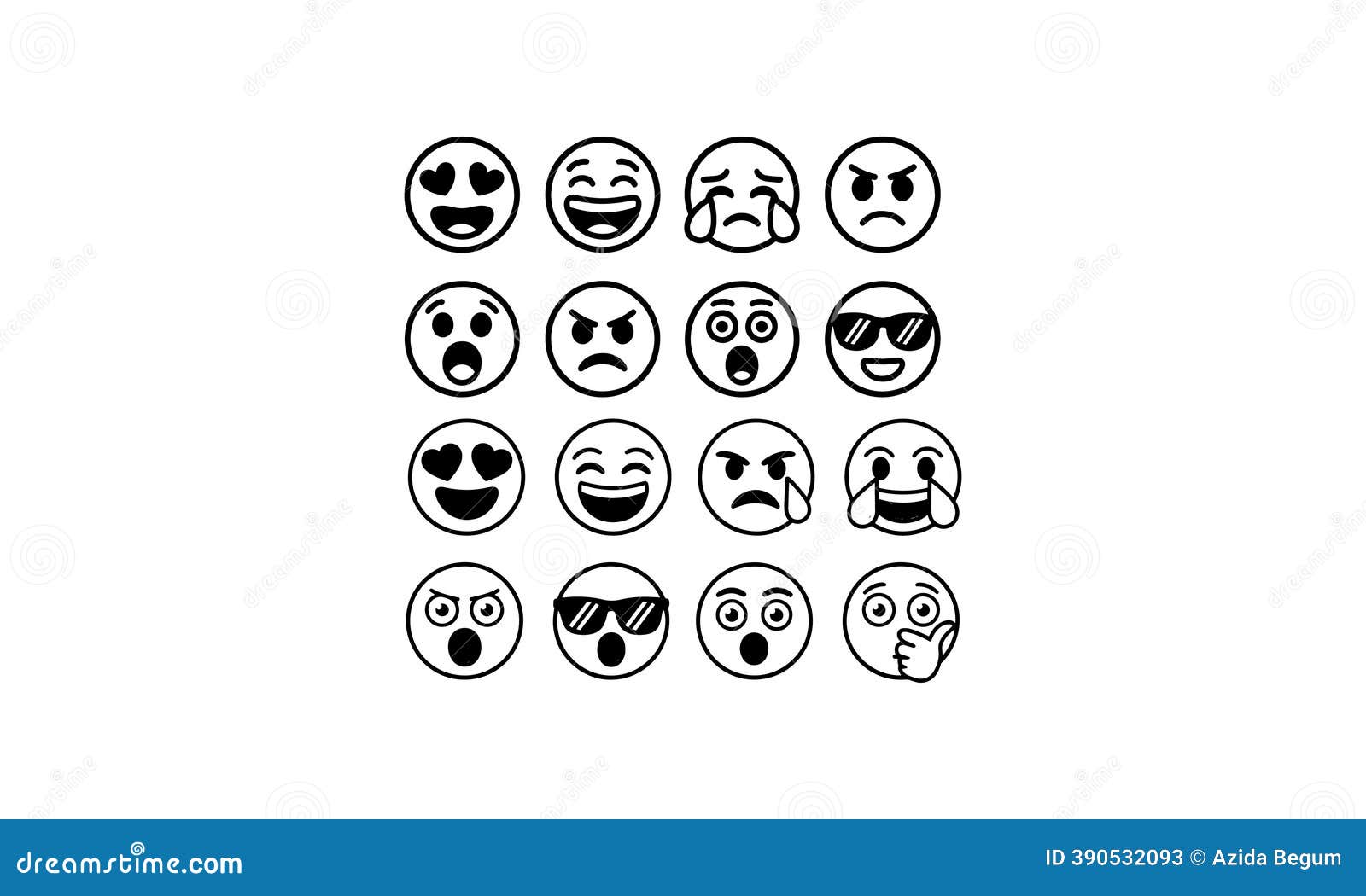 Expressive Emoji Faces Stock Illustrations – 614 Expressive Emoji Faces  Stock Illustrations, Vectors \u0026 Clipart - Dreamstime, image size:1600x1050