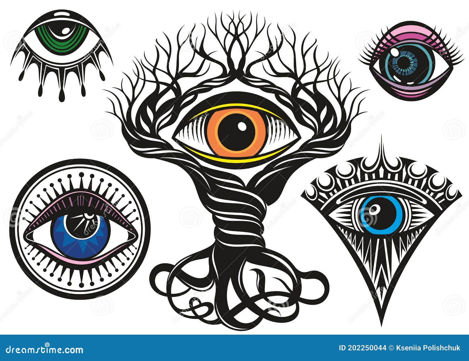 Eye Tattoo Design  Third Eye Vector Illustration Stock Vector -  Illustration of beauty, icon: 202250044