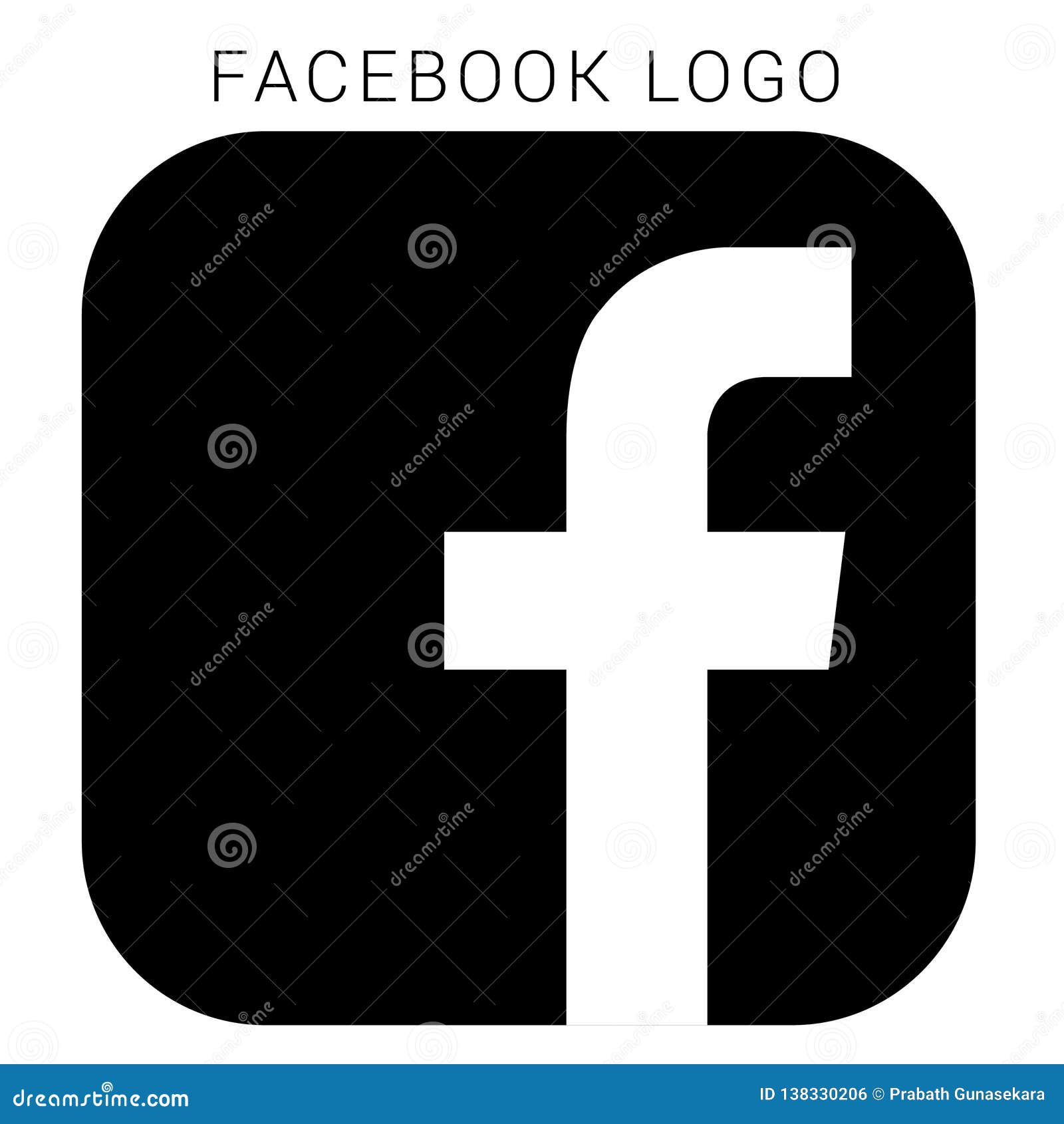 Facebook Logo With Vector Ai File Squared Black White Editorial Photo Illustration Of Social Rounded