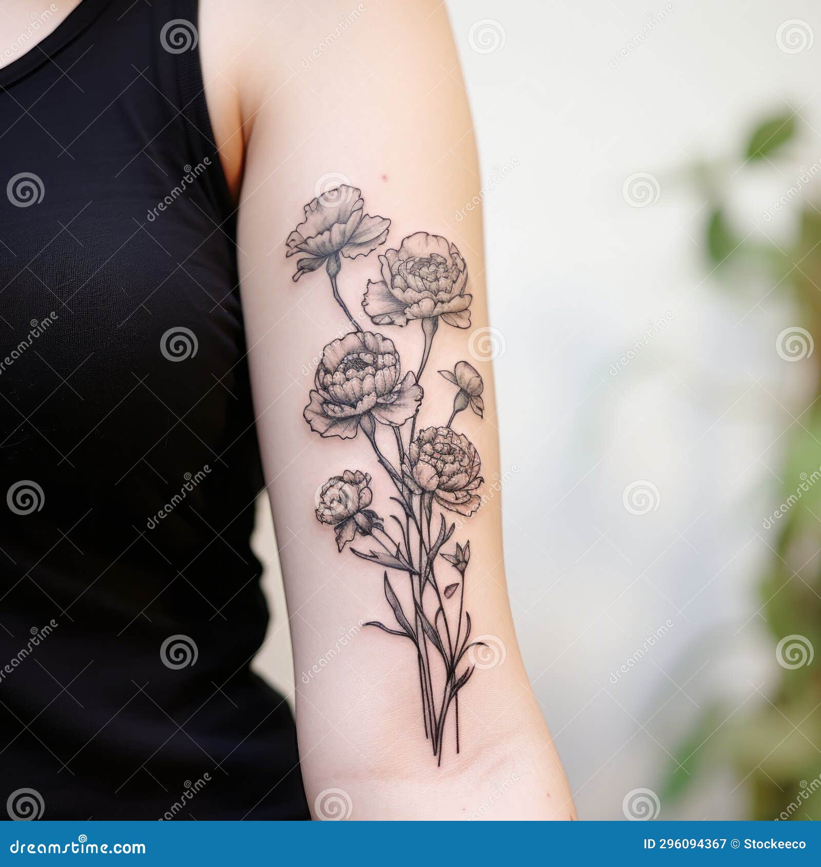 CARNATION TATTOO | Carnation tattoo, Purple tattoos, Discreet tattoos