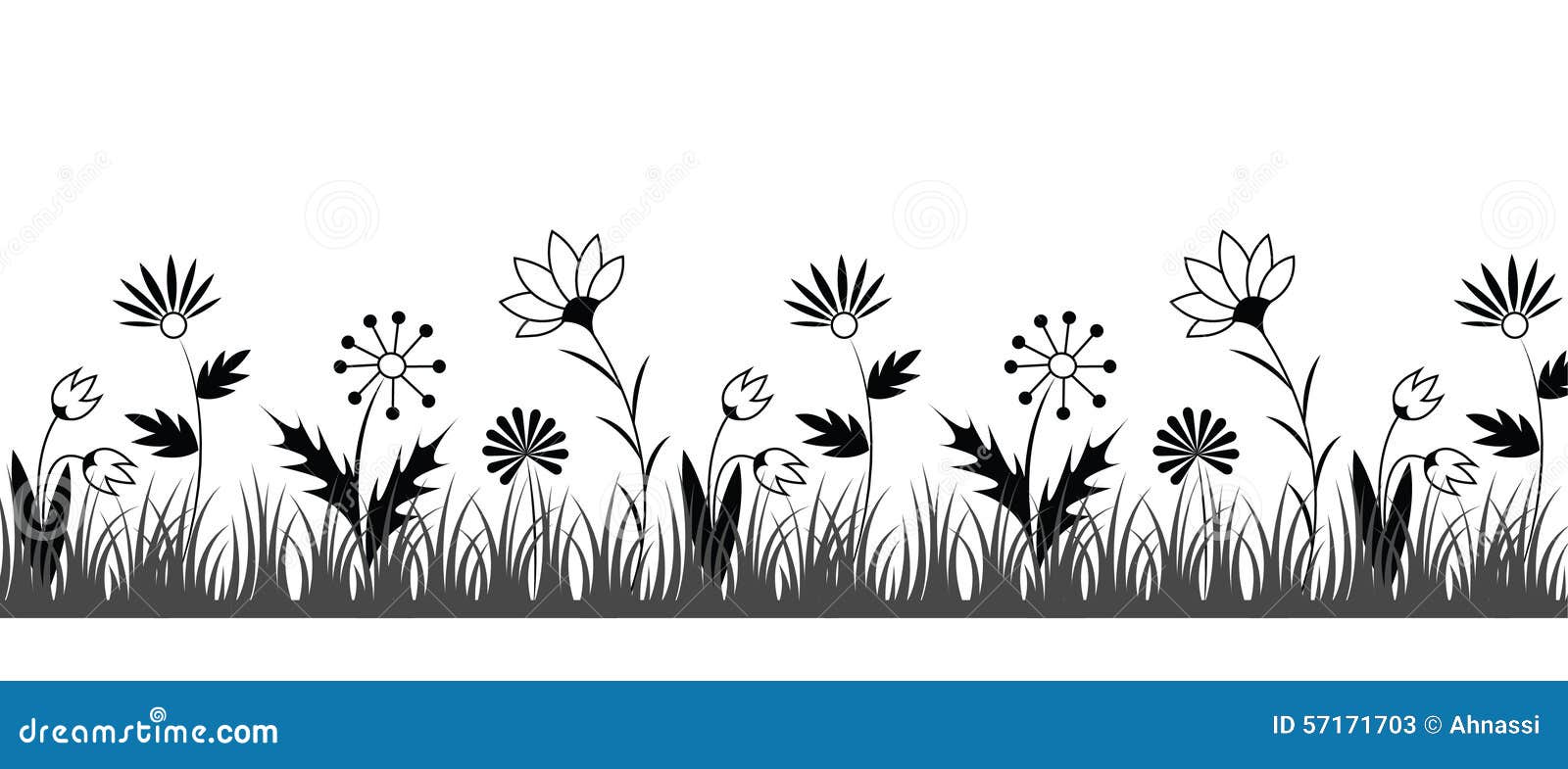 clip art flower border black and white - photo #26