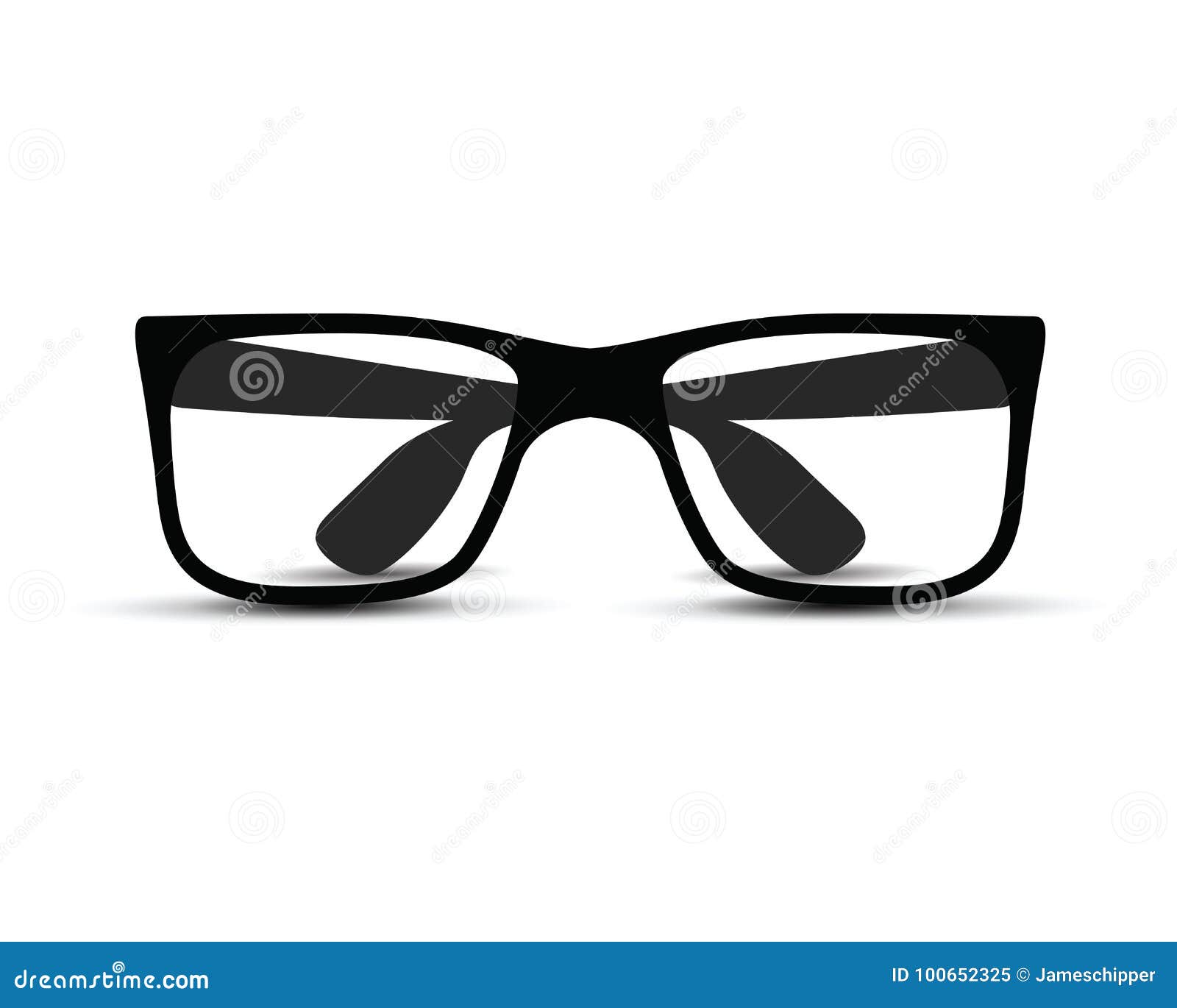 Black and white glasses stock vector. Illustration of eyeglasses