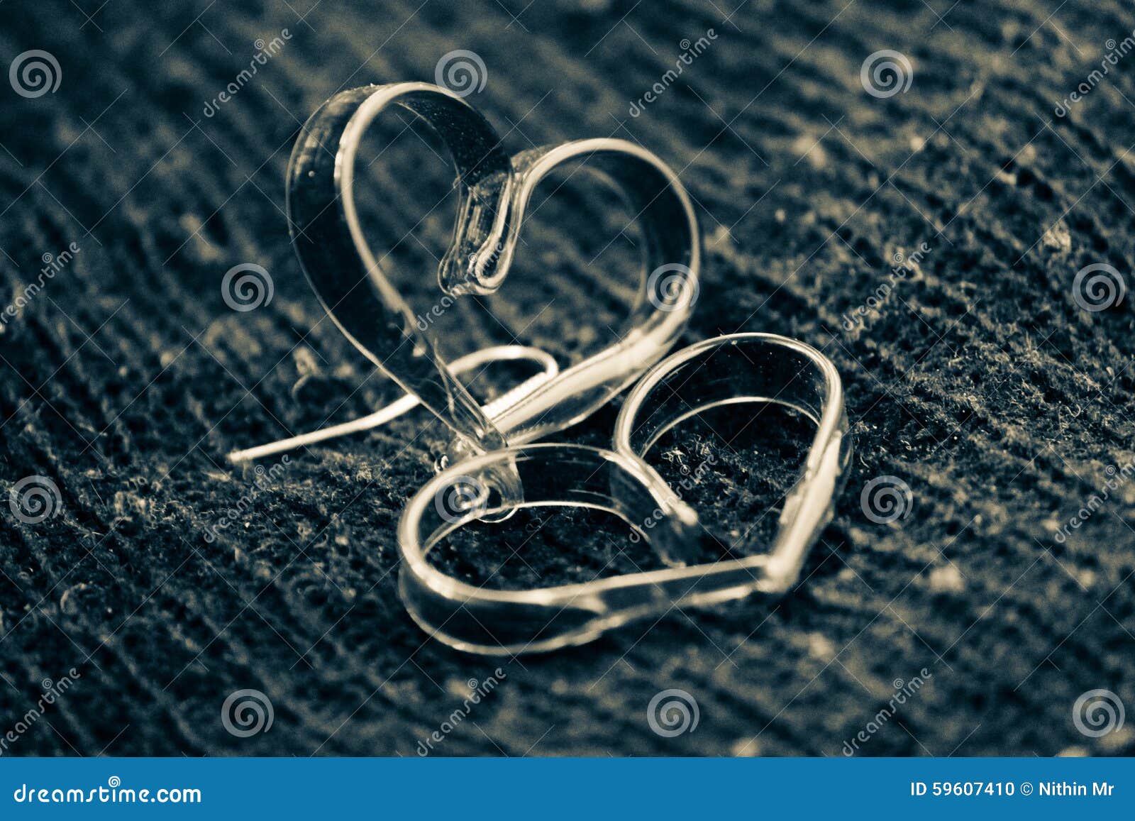 Black And White Glossy Love Heart Stock Photo Image Of
