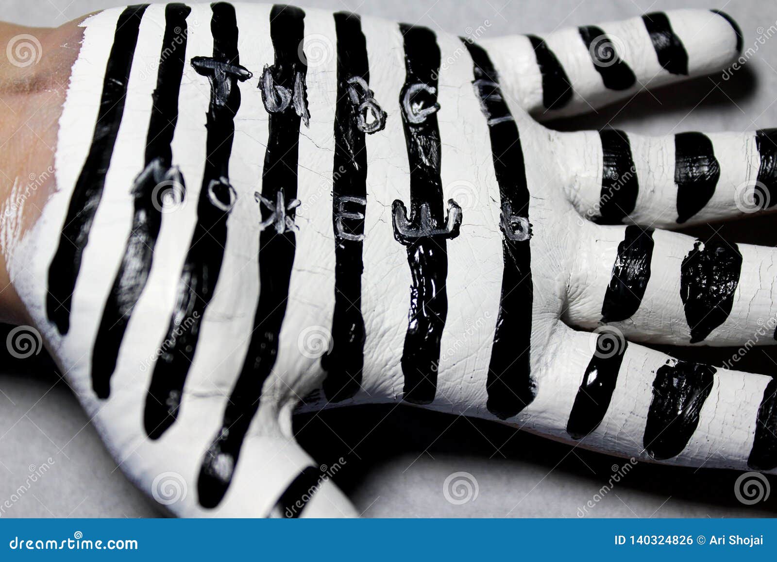 Black and White always Go Together Stock Photo Image of round, white