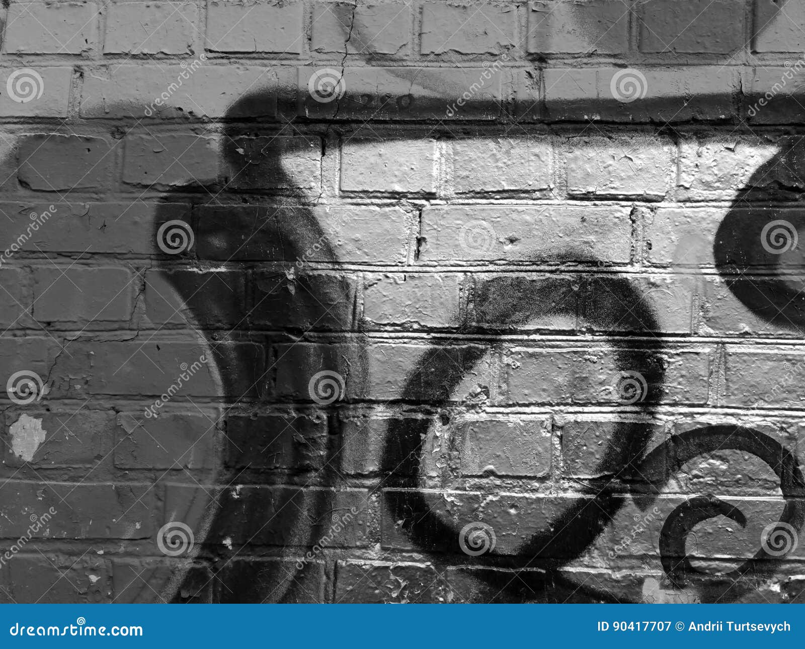 Black and White Graffiti Wall Background Editorial Photography - Image ...