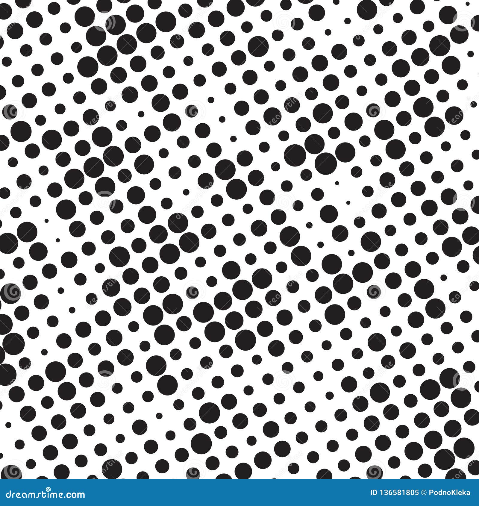 Retro Black and White Halftone Grunge Polka Dots Mess Background ...