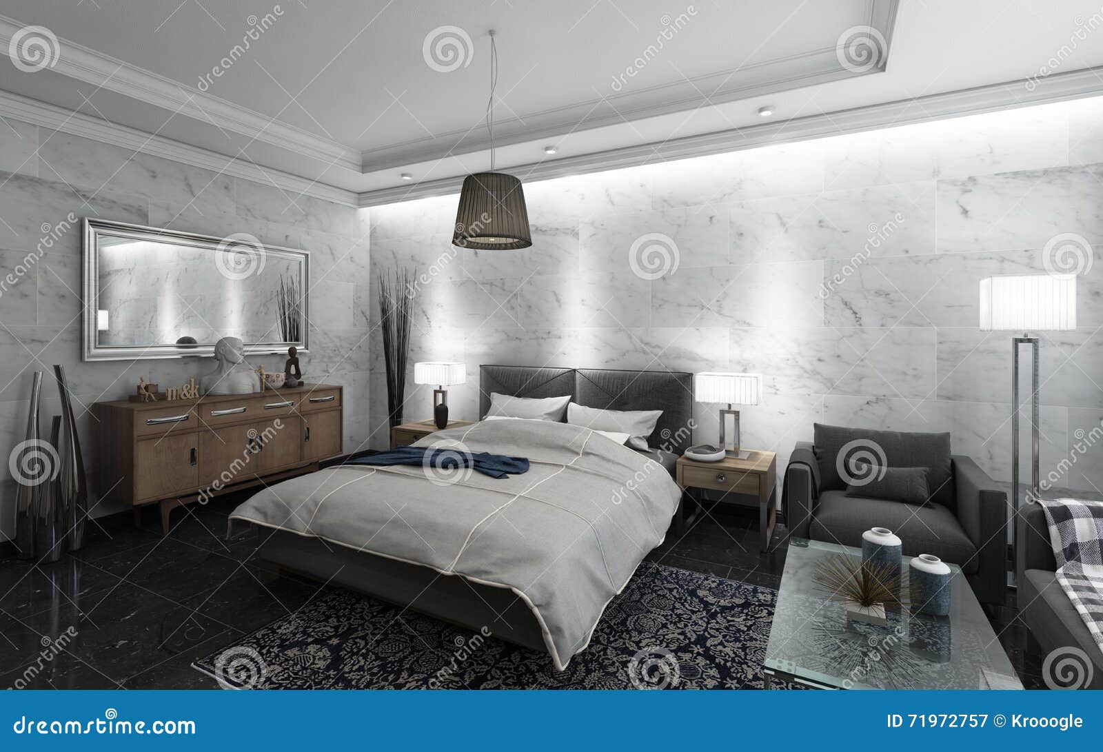Black and White Hotel Room stock image. Image of room - 71972757