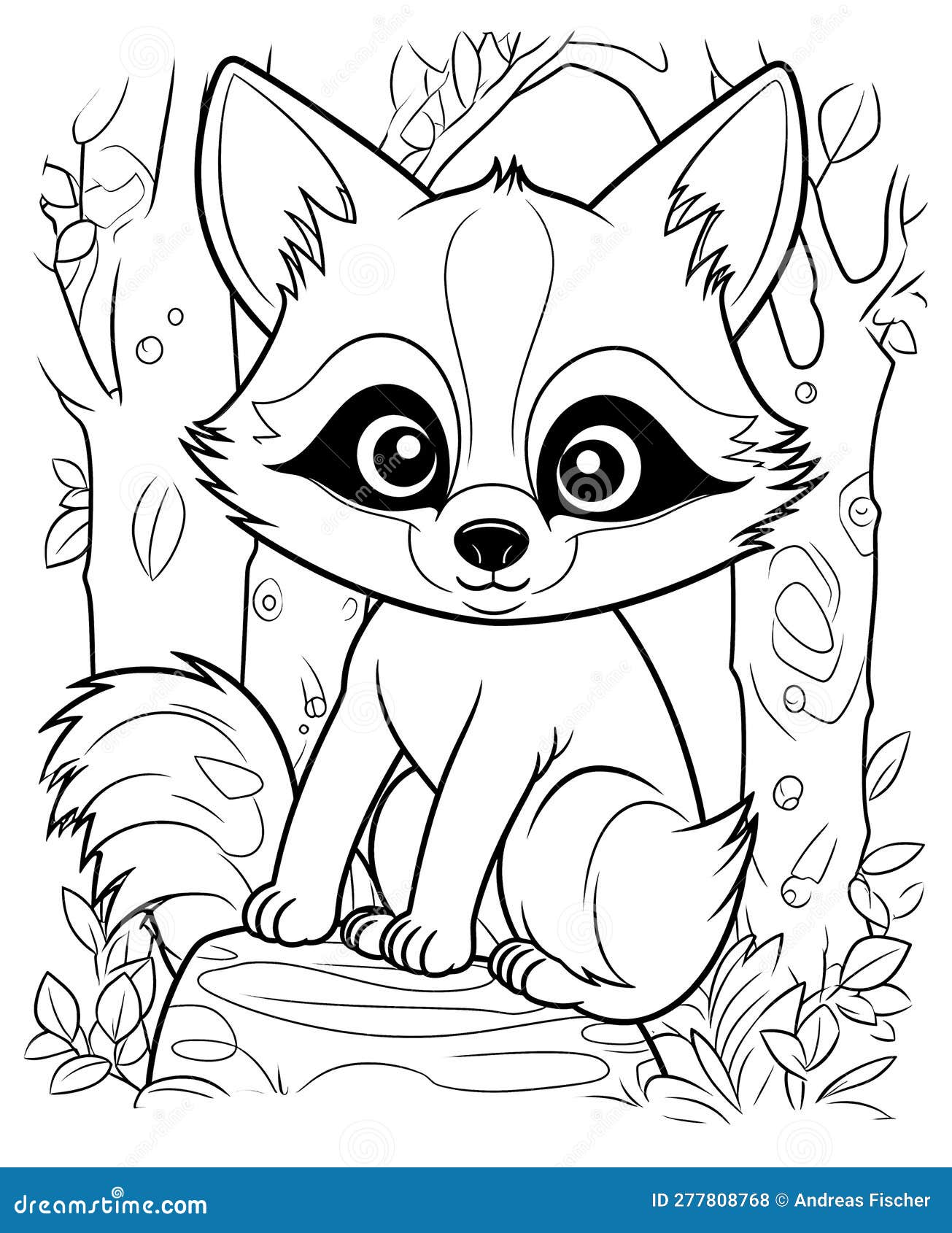 Black and White Illustration for Coloring Animals Stock Illustration - Illustration of child ...