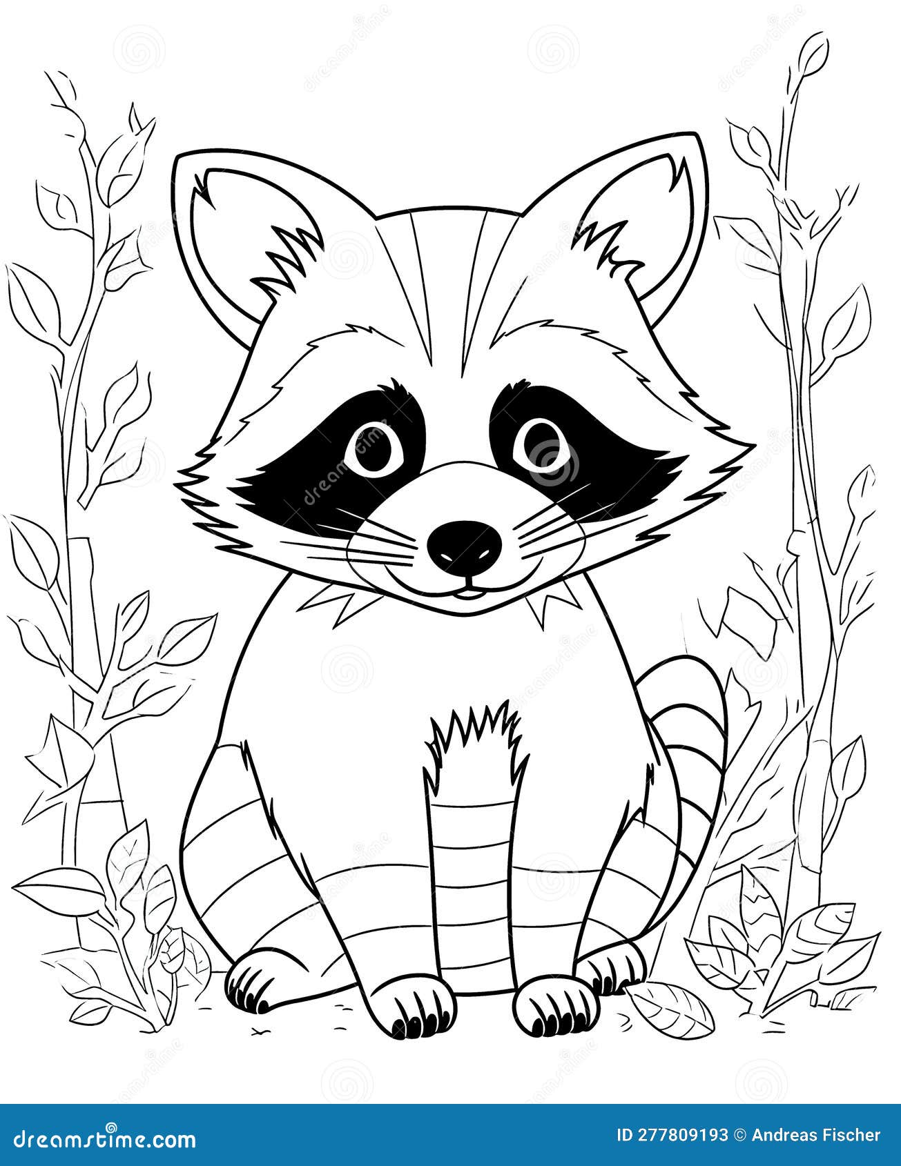 Black and White Illustration for Coloring Animals Stock Illustration ...
