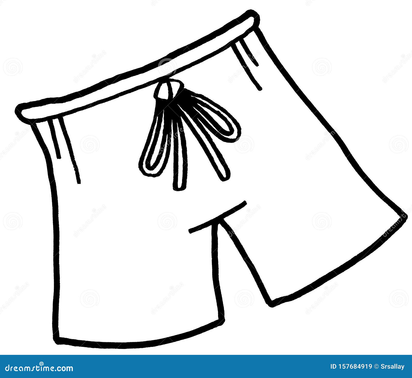 Shorts Clipart Black And White