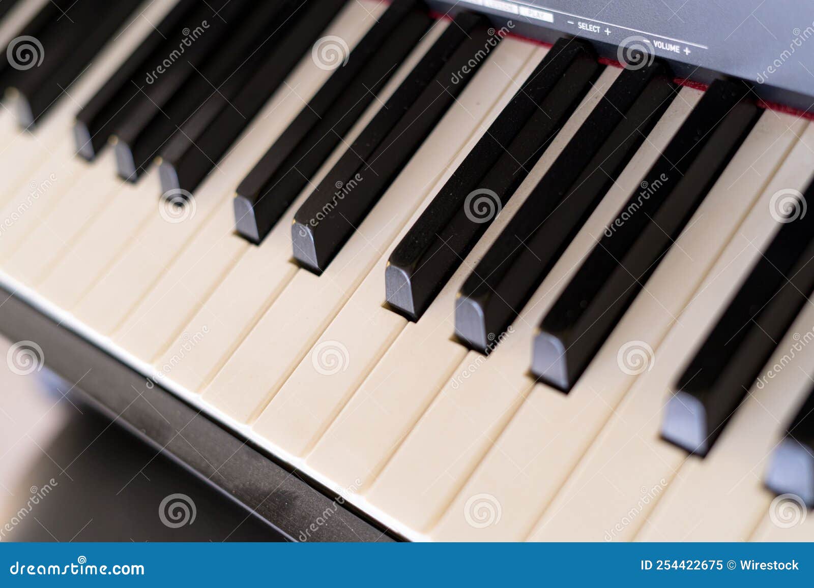 Black and White Keyboard of the Piano Stock Image Image of macro