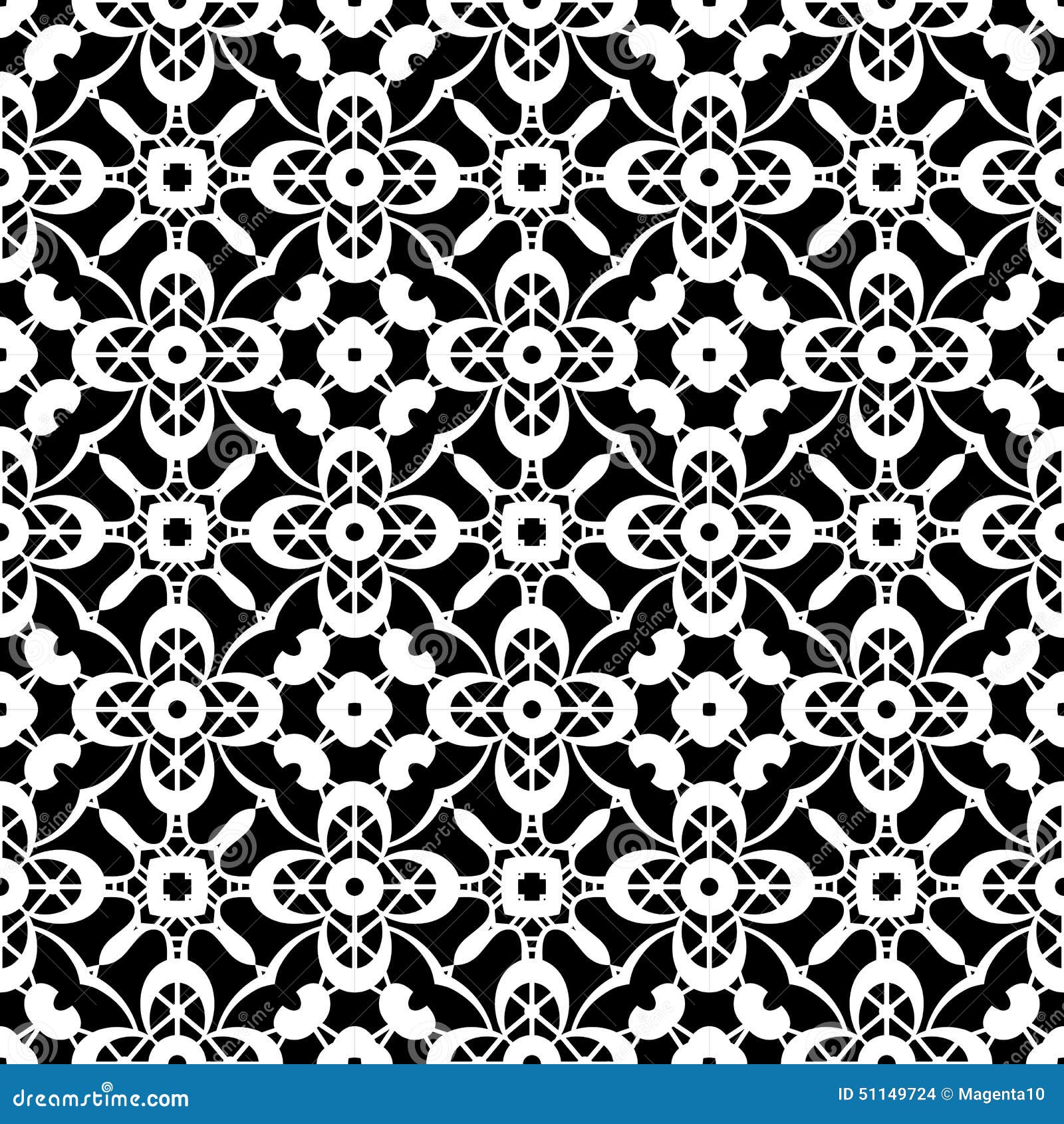 Black and White Lace Pattern Stock Vector Illustration of crochet