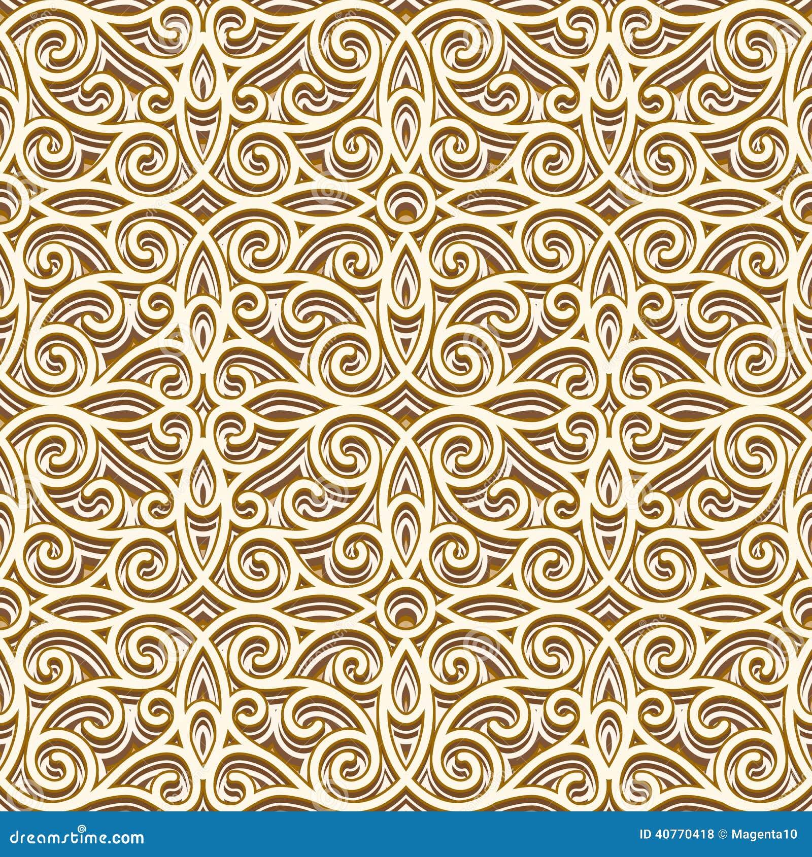 Vintage gold pattern stock vector. Illustration of design 40770418