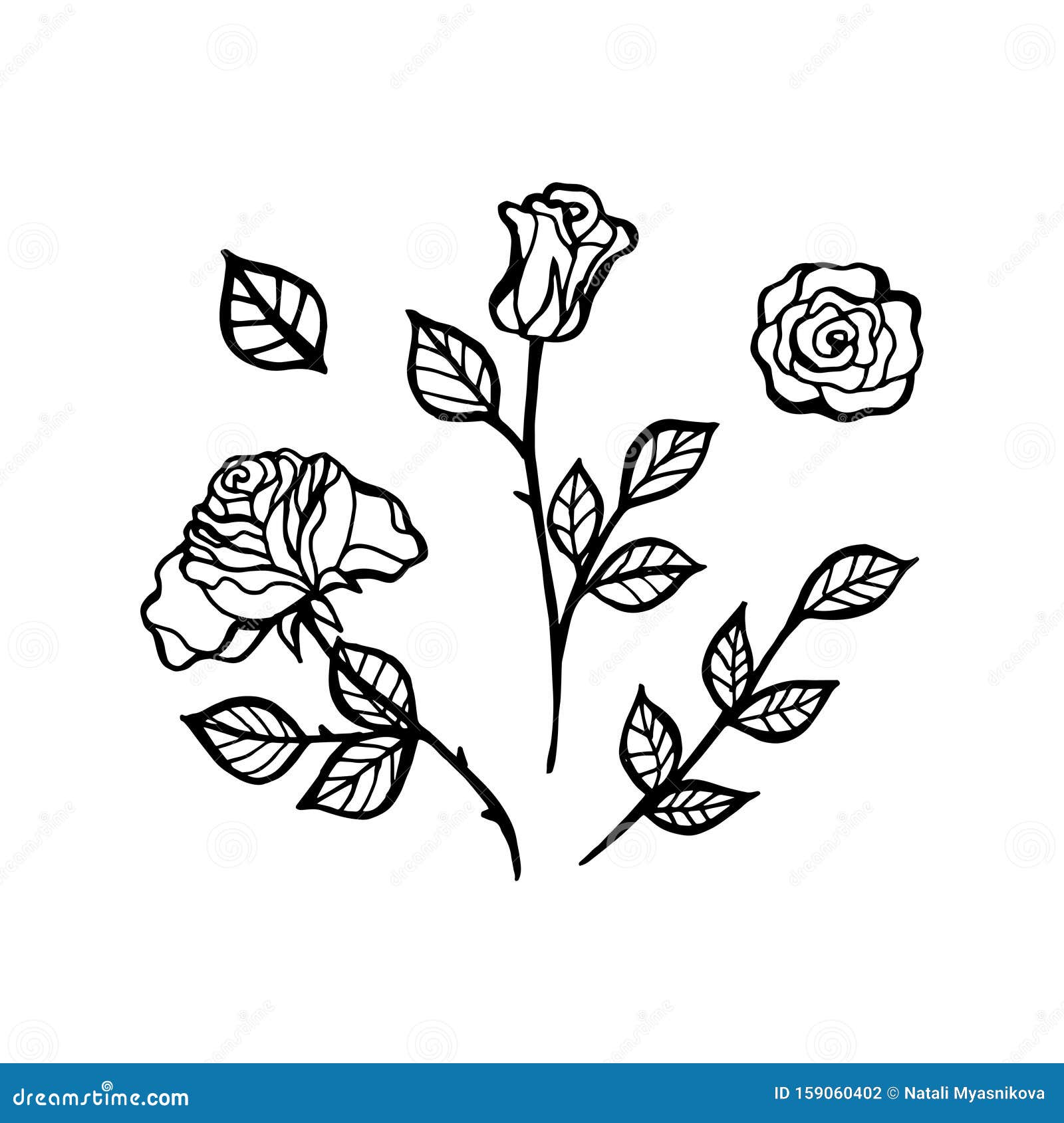 32653 Rose Tattoo Black White Images Stock Photos  Vectors  Shutterstock